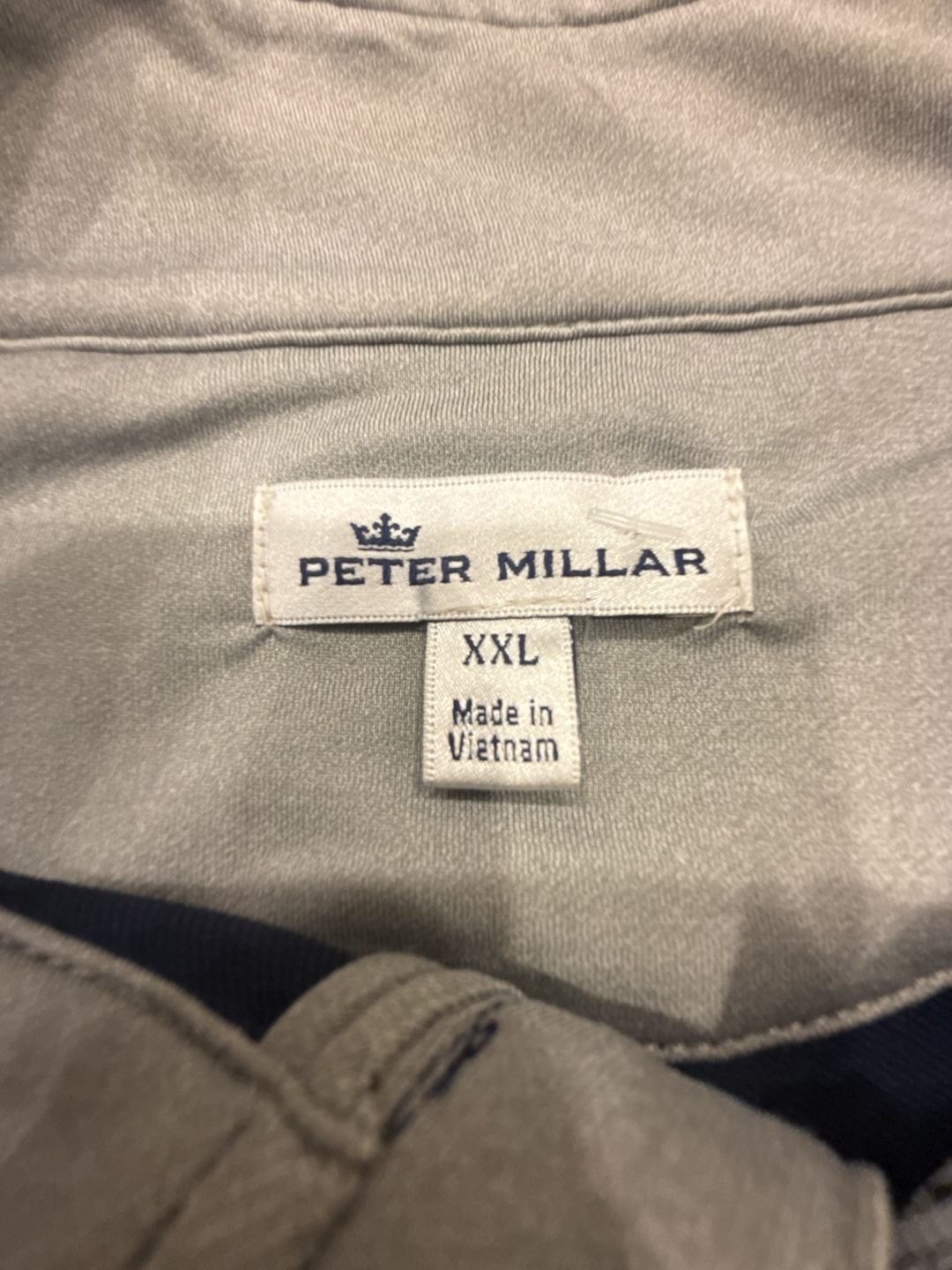 Peter Millar Galway Performance Quarter-Zip Vest Size XXL Navy Blue 4