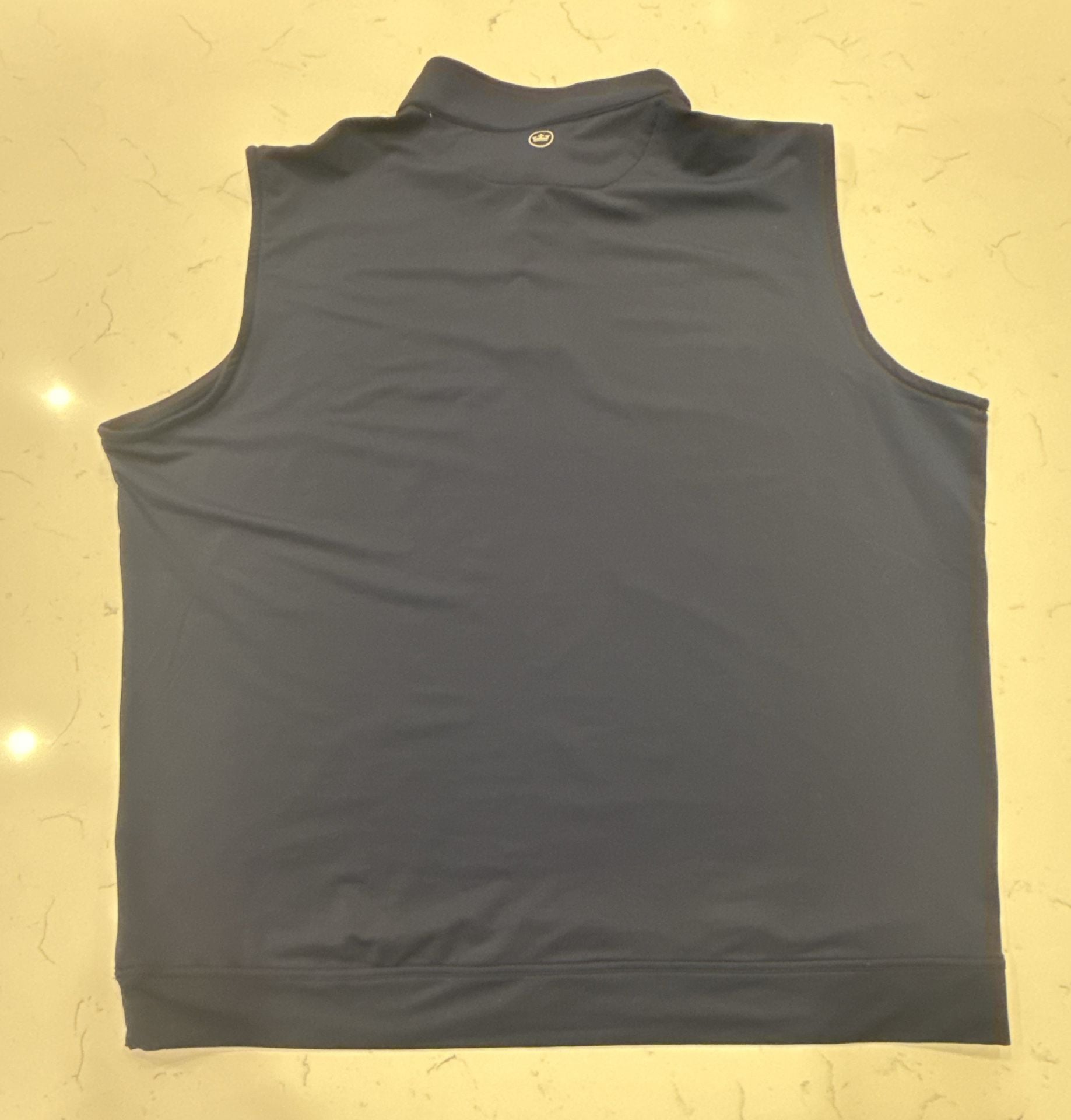 Peter Millar Galway Performance Quarter-Zip Vest Size XXL Navy Blue 5