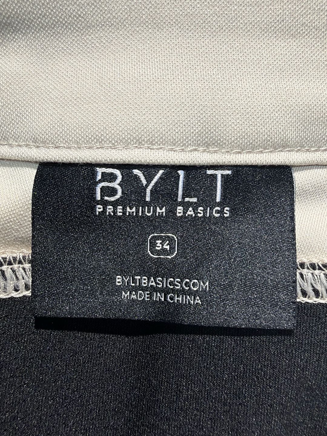 Bylt Everyday Pants Size 34 Beige Stretch Chino 2