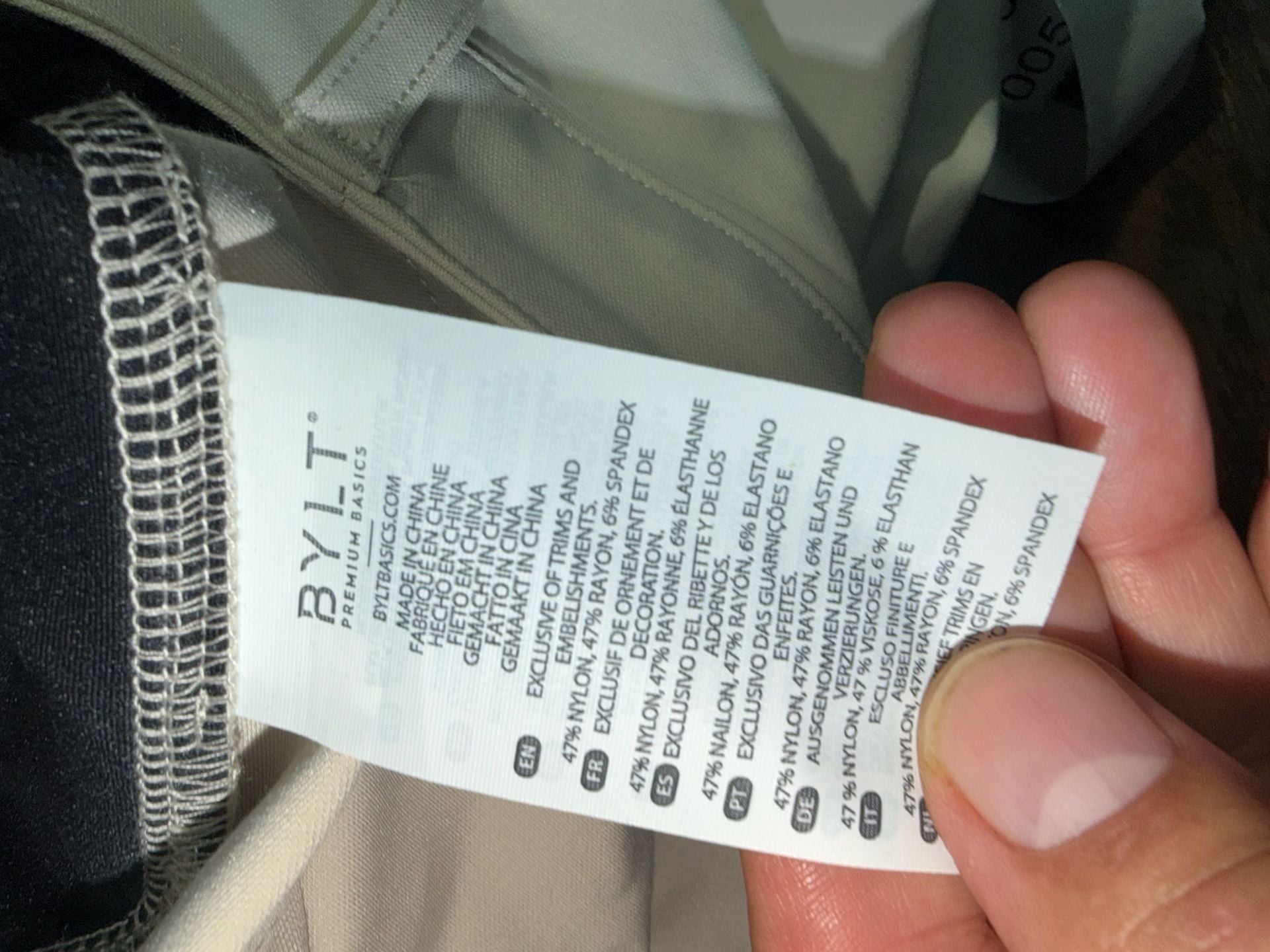 Bylt Everyday Pants Size 34 Beige Stretch Chino 11