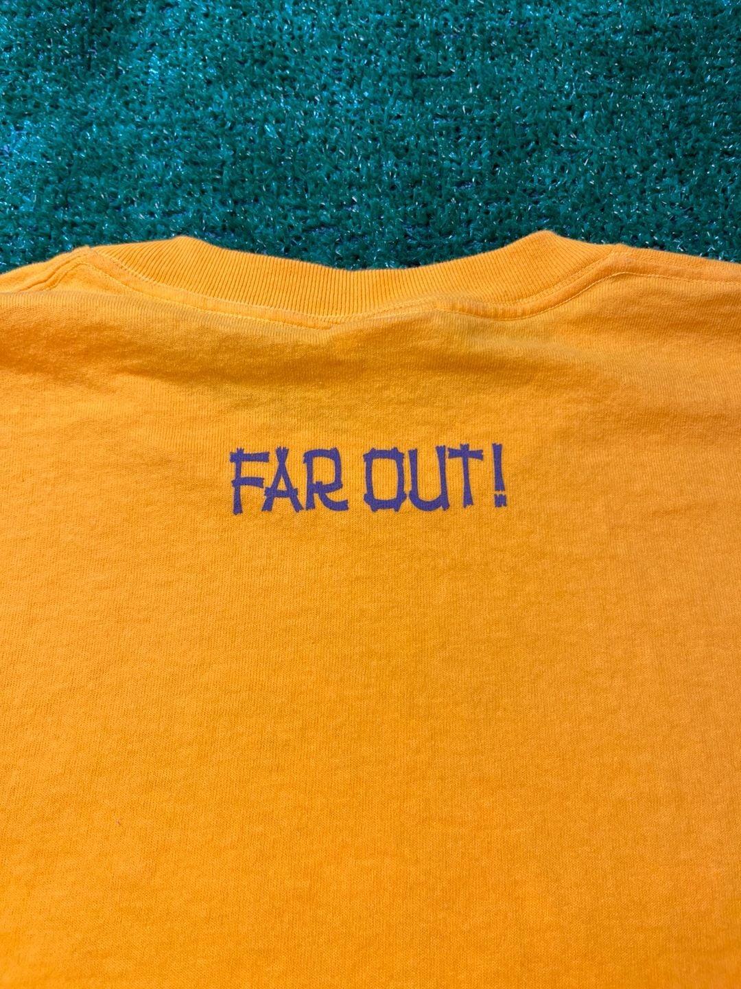 Fruit of the Loom Rickshaw Rally T-Shirt Size L Yellow Graphic Tee 3