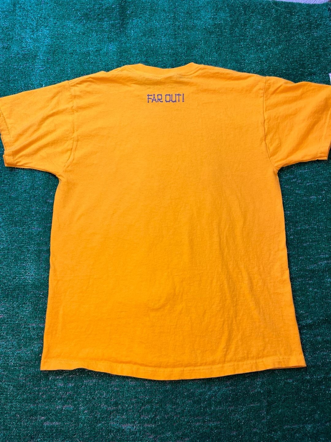 Fruit of the Loom Rickshaw Rally T-Shirt Size L Yellow Graphic Tee 7