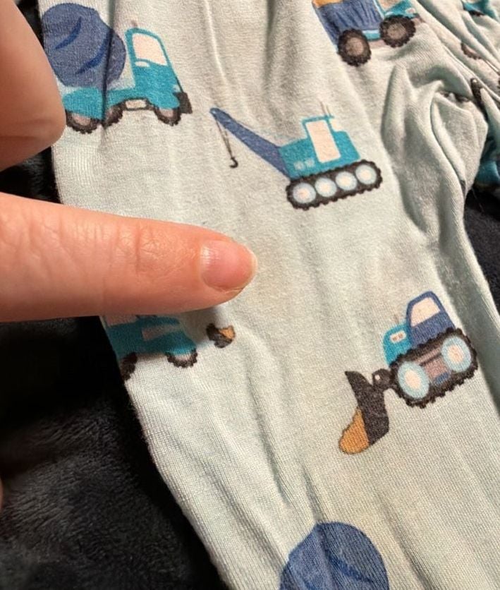 Posh Peanut Construction Vehicle Footed Sleep & Play Pajamas Size 6-9 Months 4