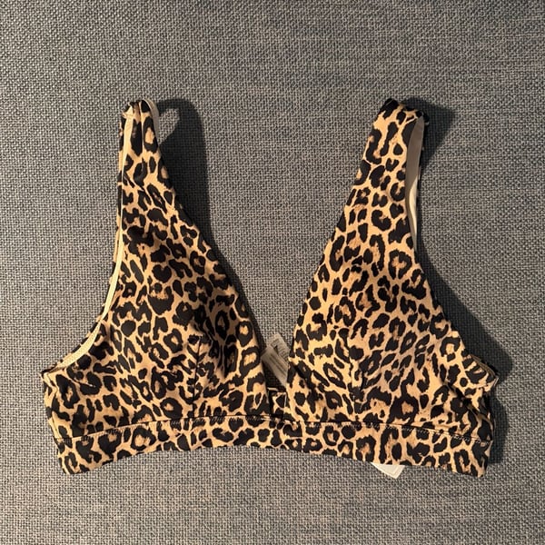 Victoria's Secret Leopard Print Bikini Top