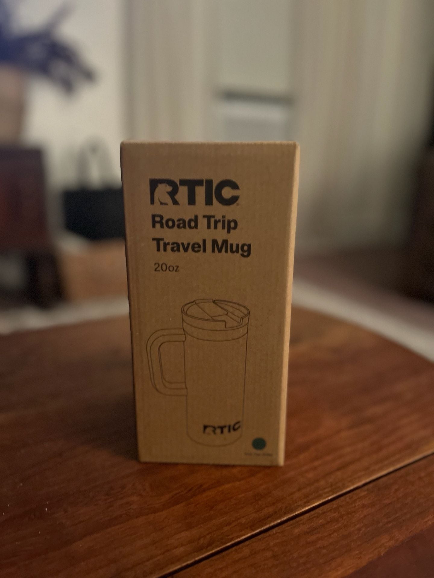 Rtic 20oz Road Trip Travel Mug, Lid and Handle, Pine Glitter 3