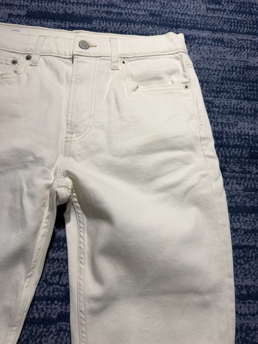 Gap Straight Jeans White 27/4 R New with Tags 8
