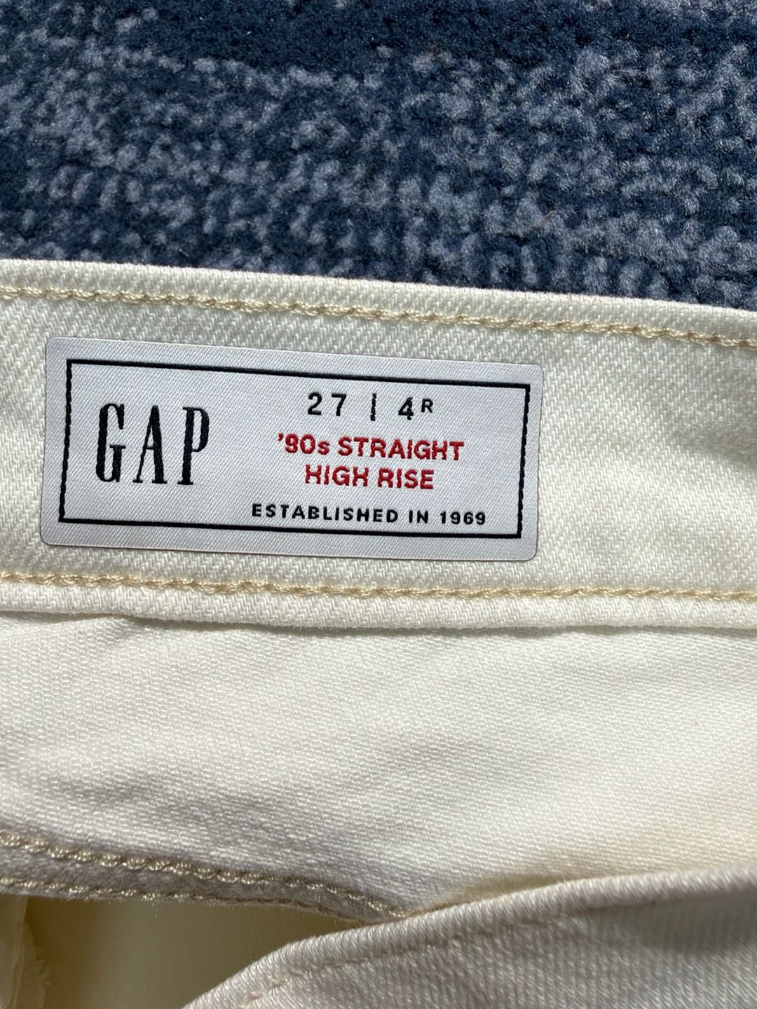 Gap Straight Jeans White 27/4 R New with Tags 11