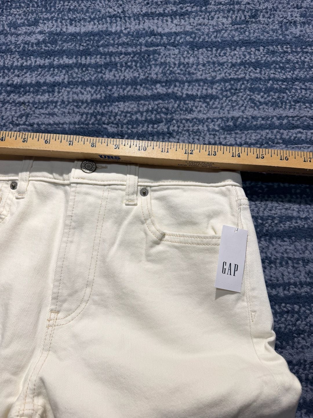 Gap Straight Jeans White 27/4 R New with Tags 16