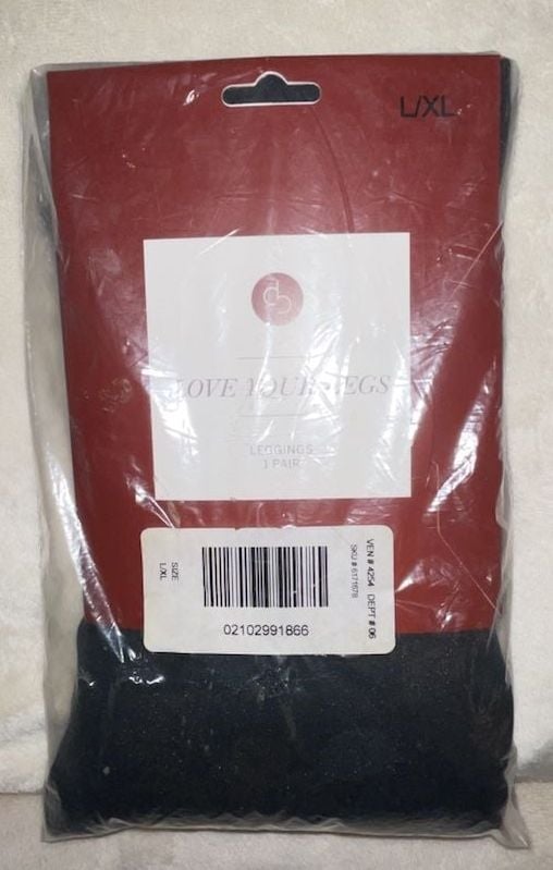 Love Your Legs Leggings Size L/XL Black 2