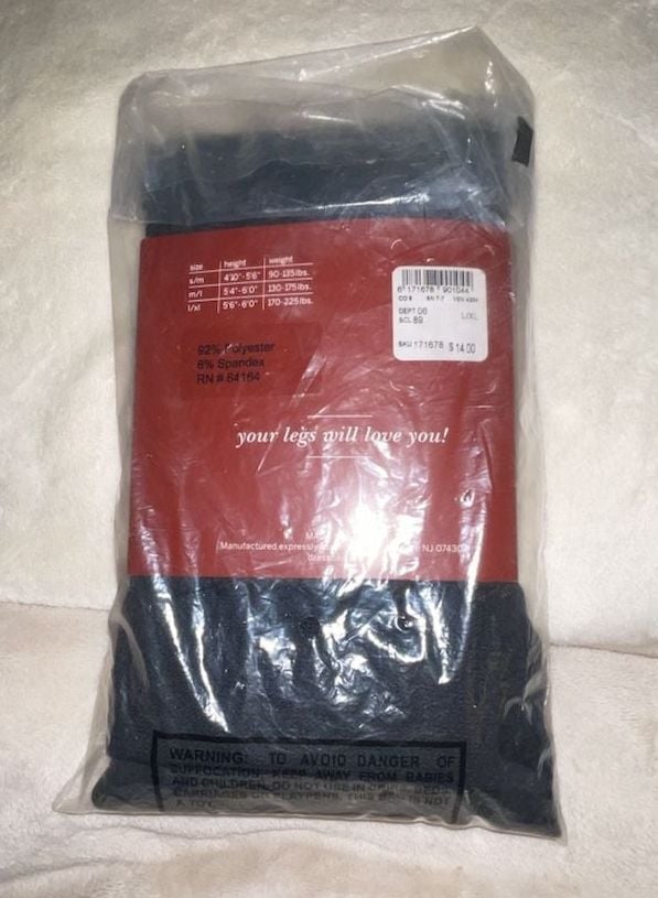 Love Your Legs Leggings Size L/XL Black 5