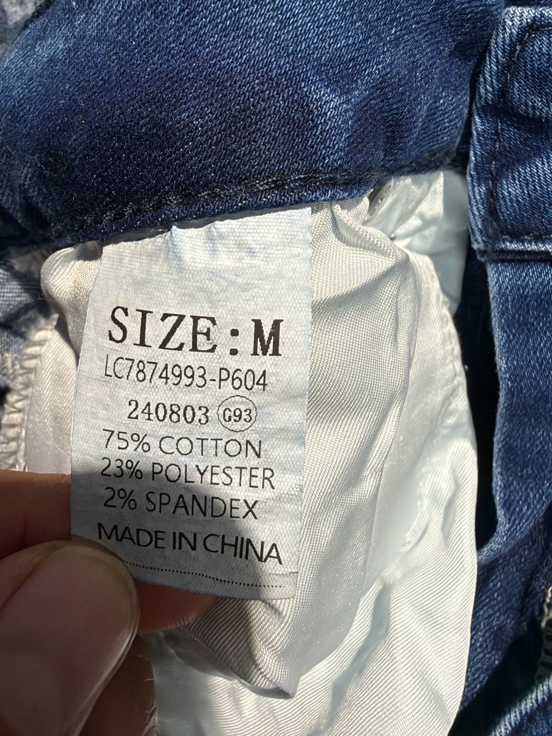 Luvamia Wide Leg Jeans Dark Blue Denim 10