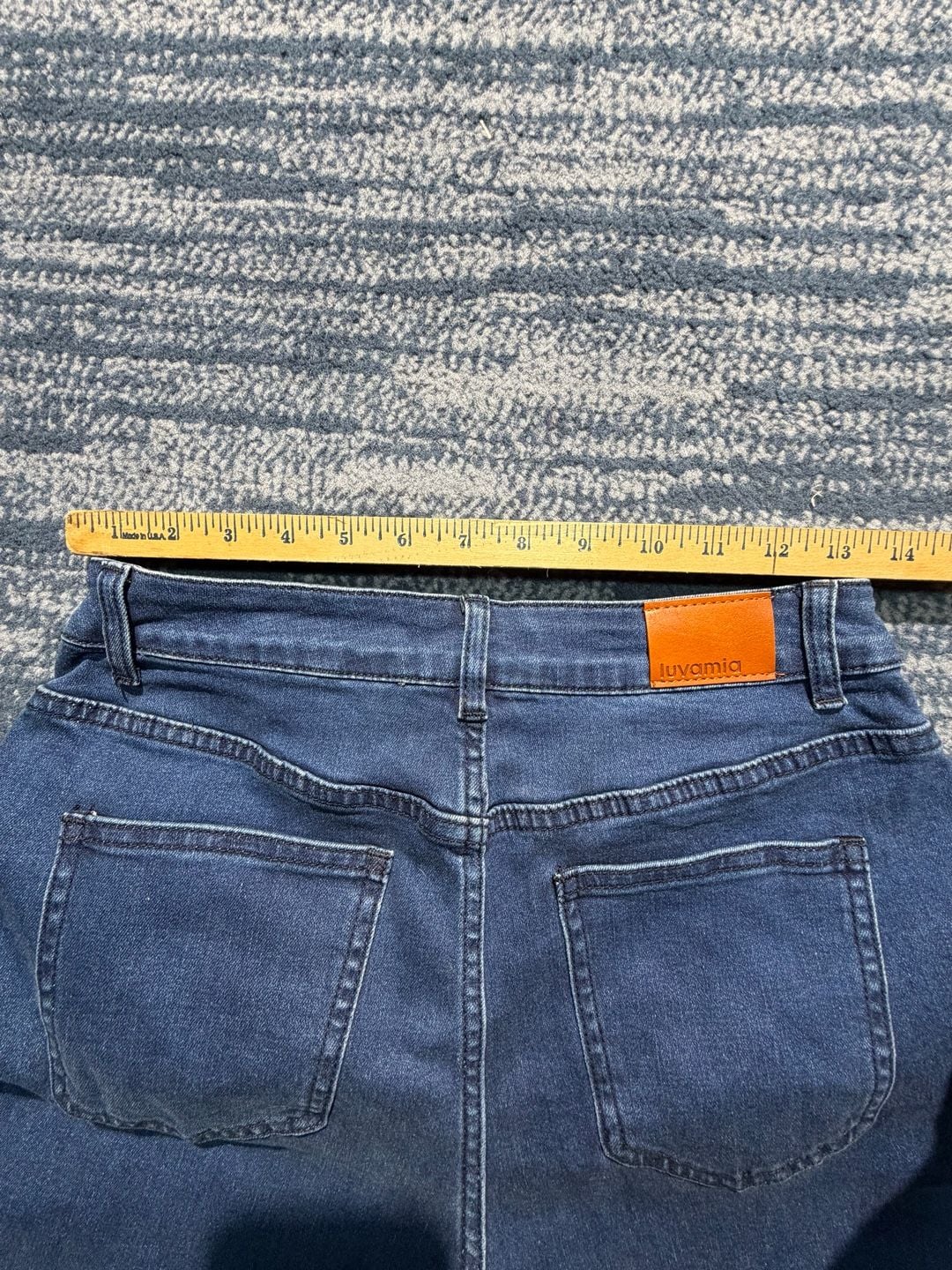 Luvamia Wide Leg Jeans Dark Blue Denim 15