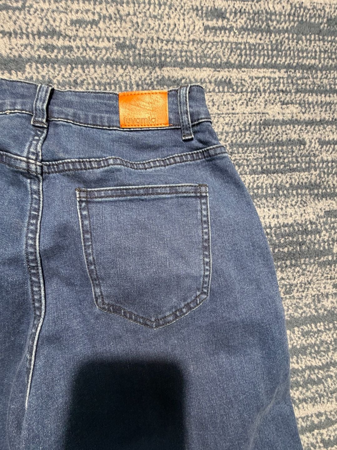 Luvamia Wide Leg Jeans Dark Blue Denim 21