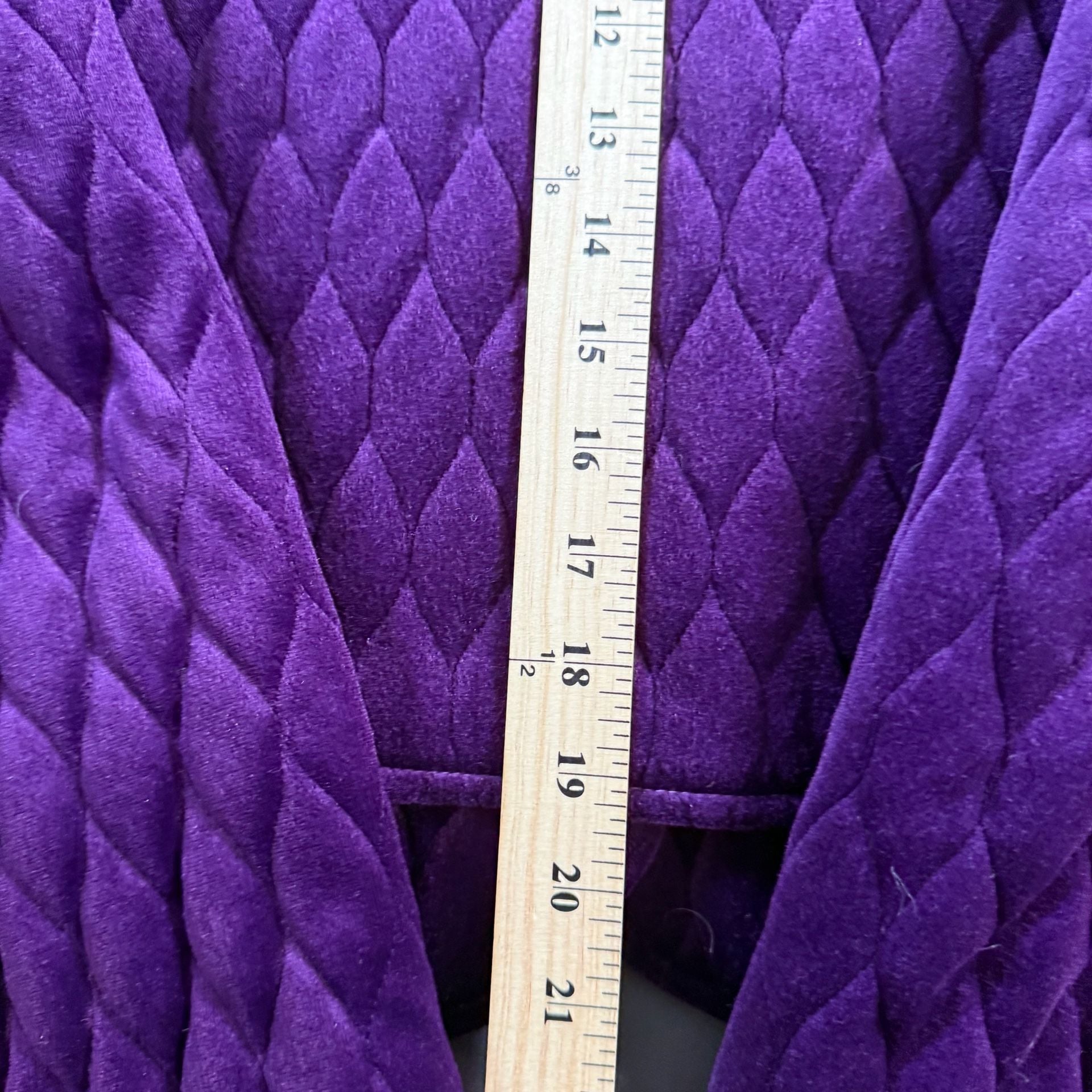 Vintage 80s MA Studio Purple Quilted Velour Jacket Women’s Medium USA Made 9
