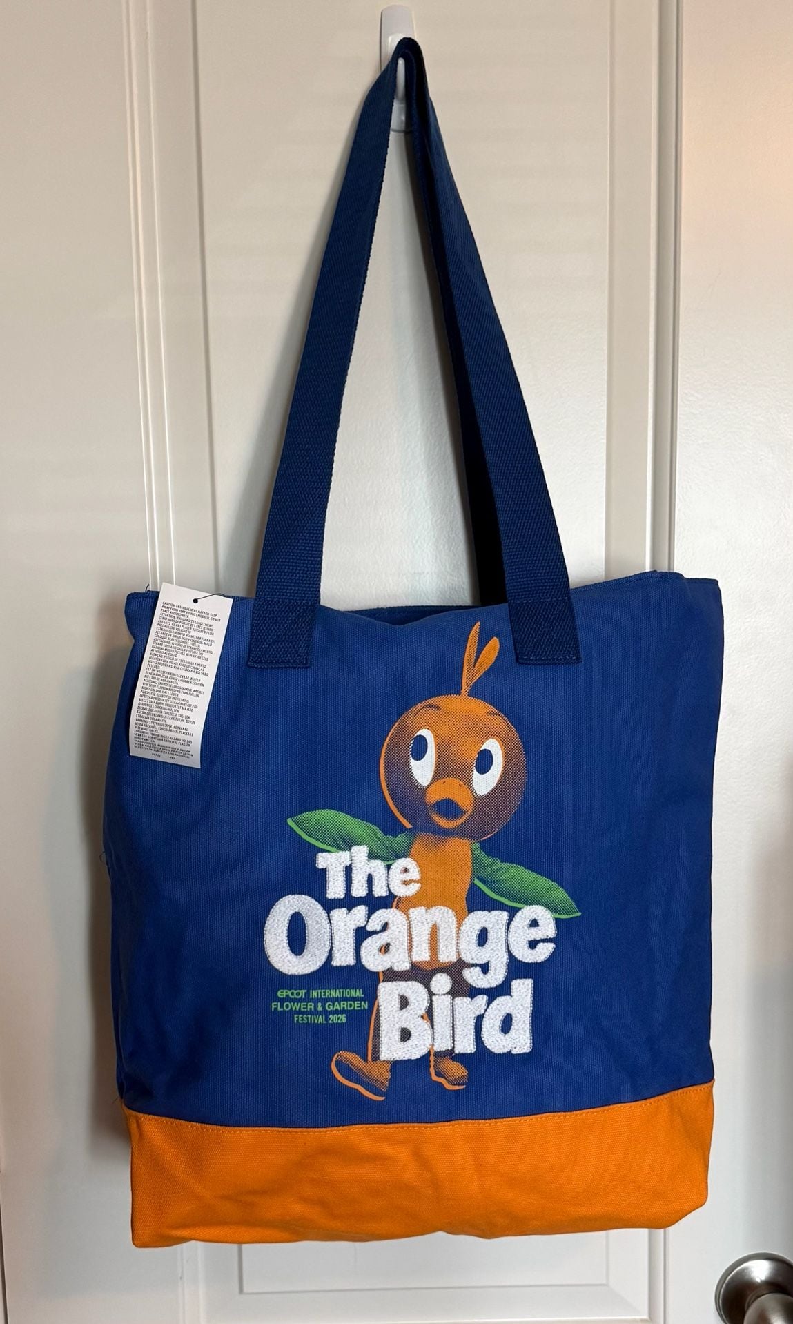 Disney The Orange Bird Epcot Canvas Tote Bag 1