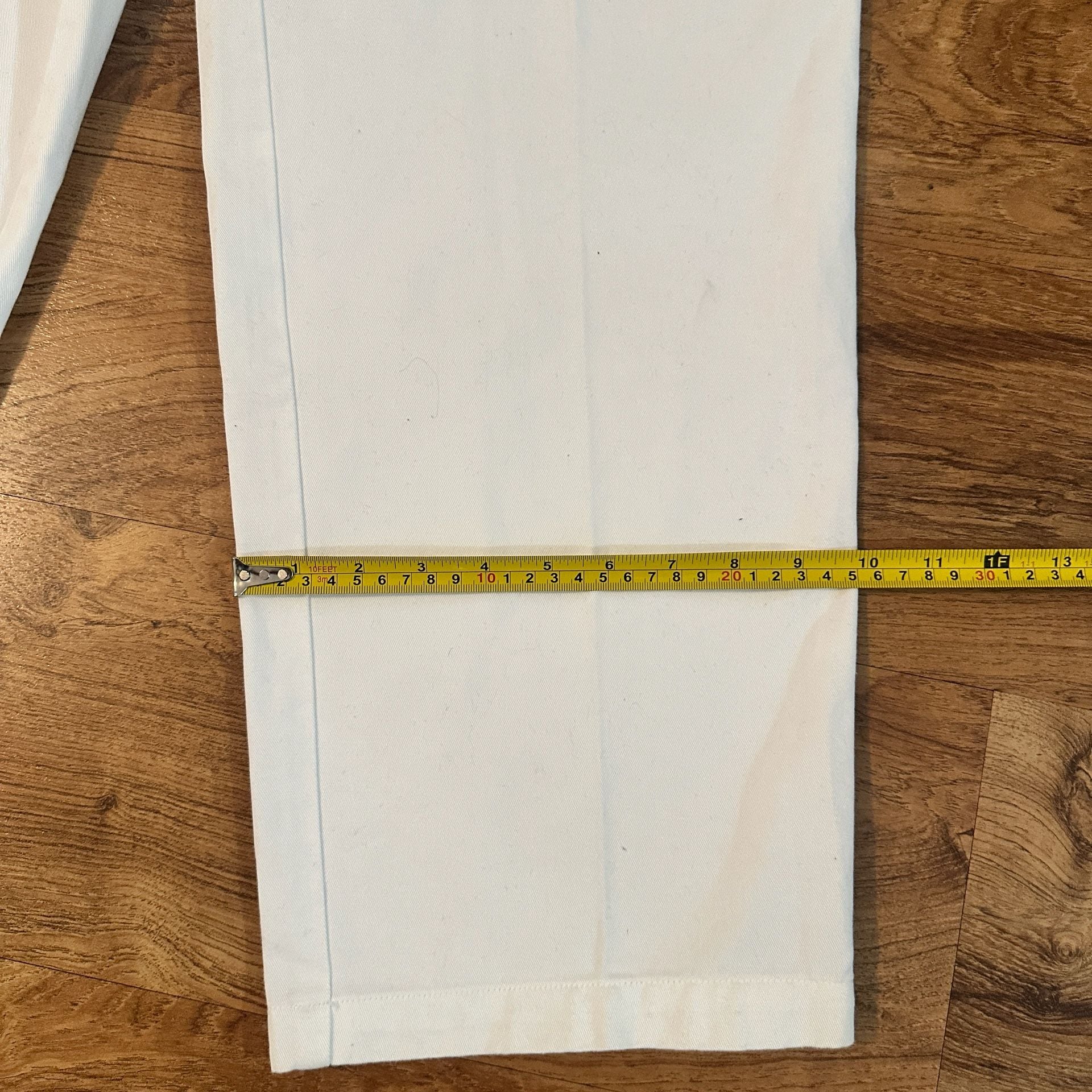 Lauren Ralph Lauren White Cotton Pleated Pants Size 14 4
