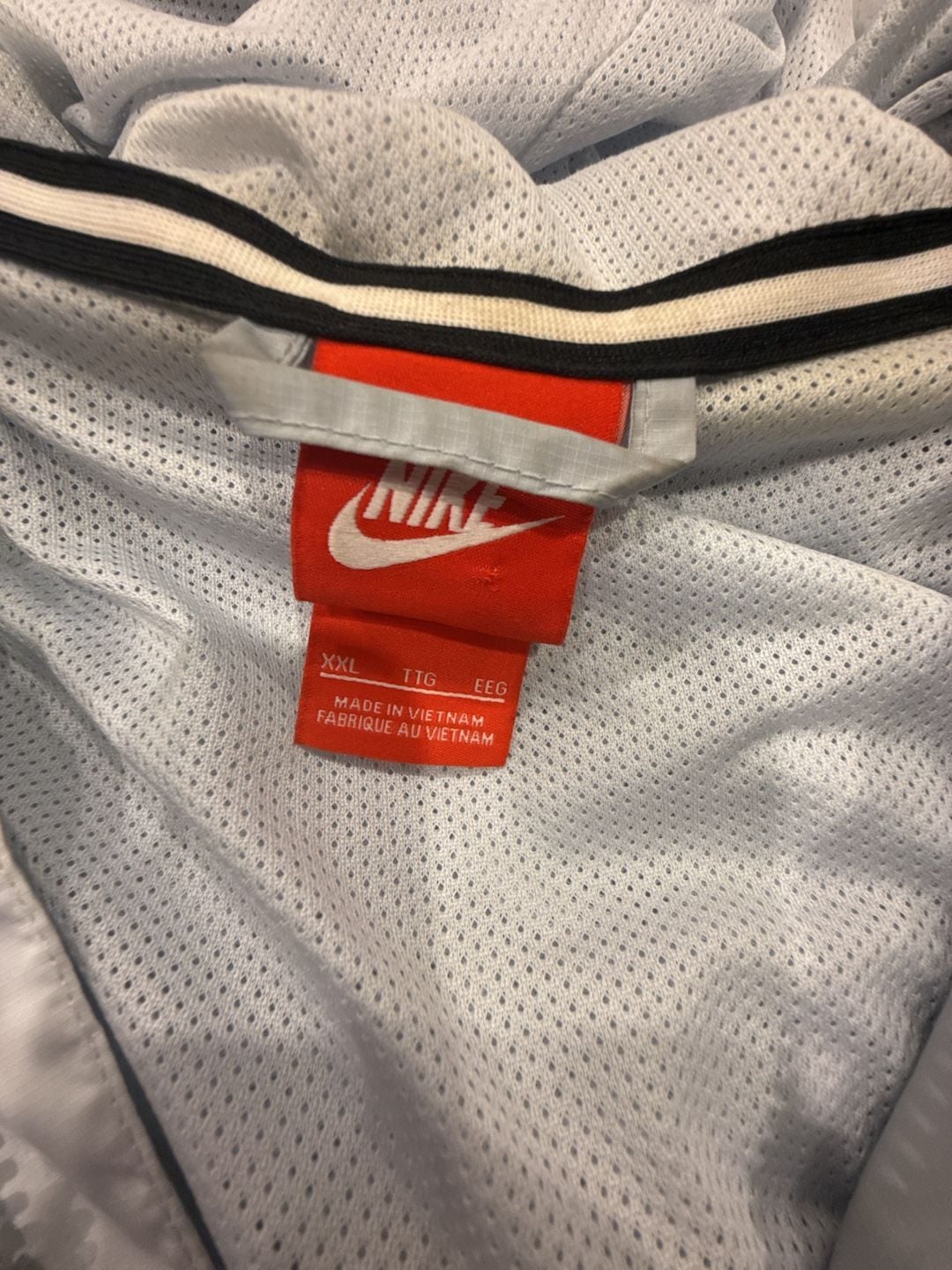 Nike Windrunner GX1 Windbreaker Size XXL Gray Full Zip Hooded Jacket 5