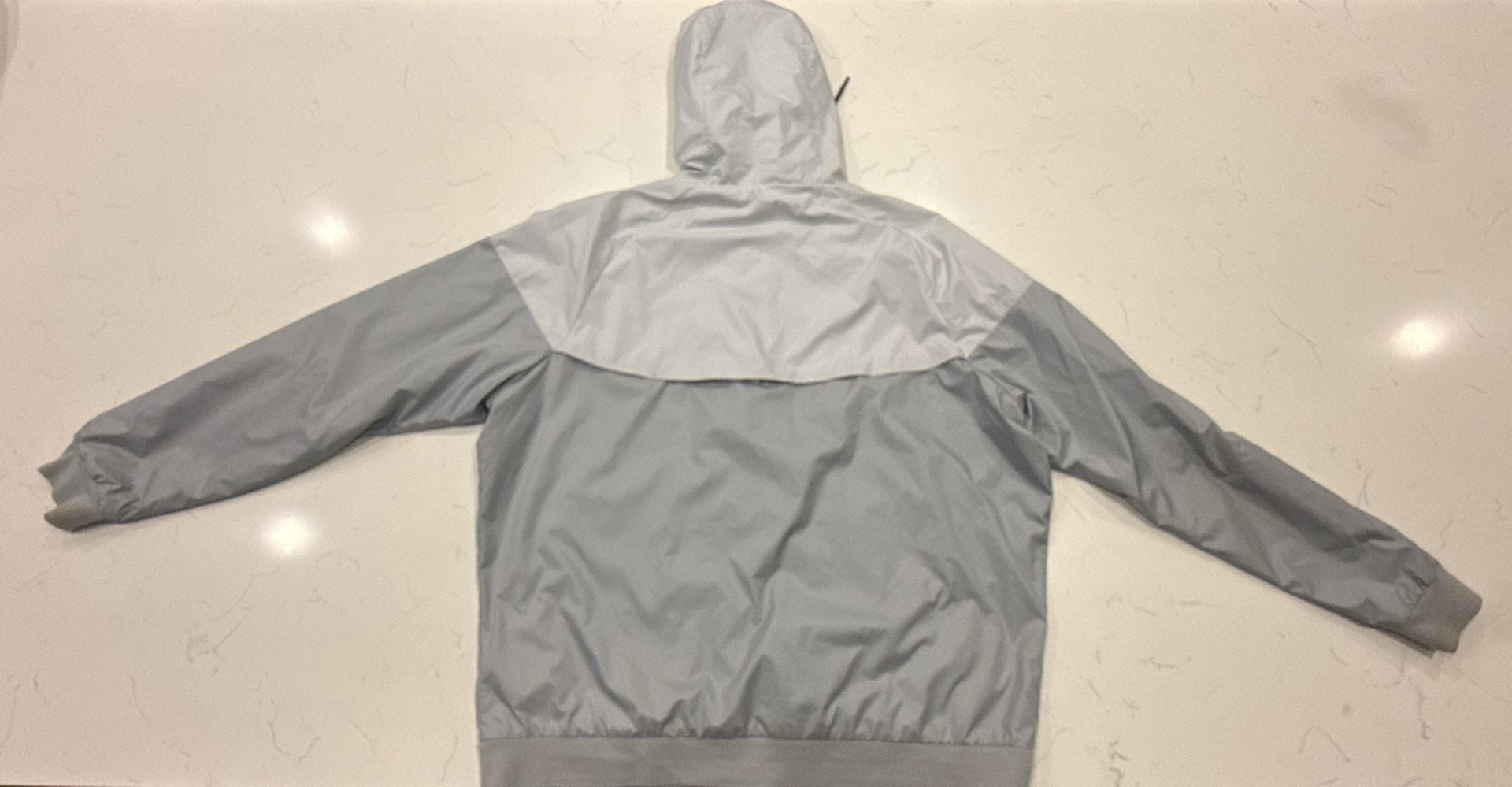 Nike Windrunner GX1 Windbreaker Size XXL Gray Full Zip Hooded Jacket 11