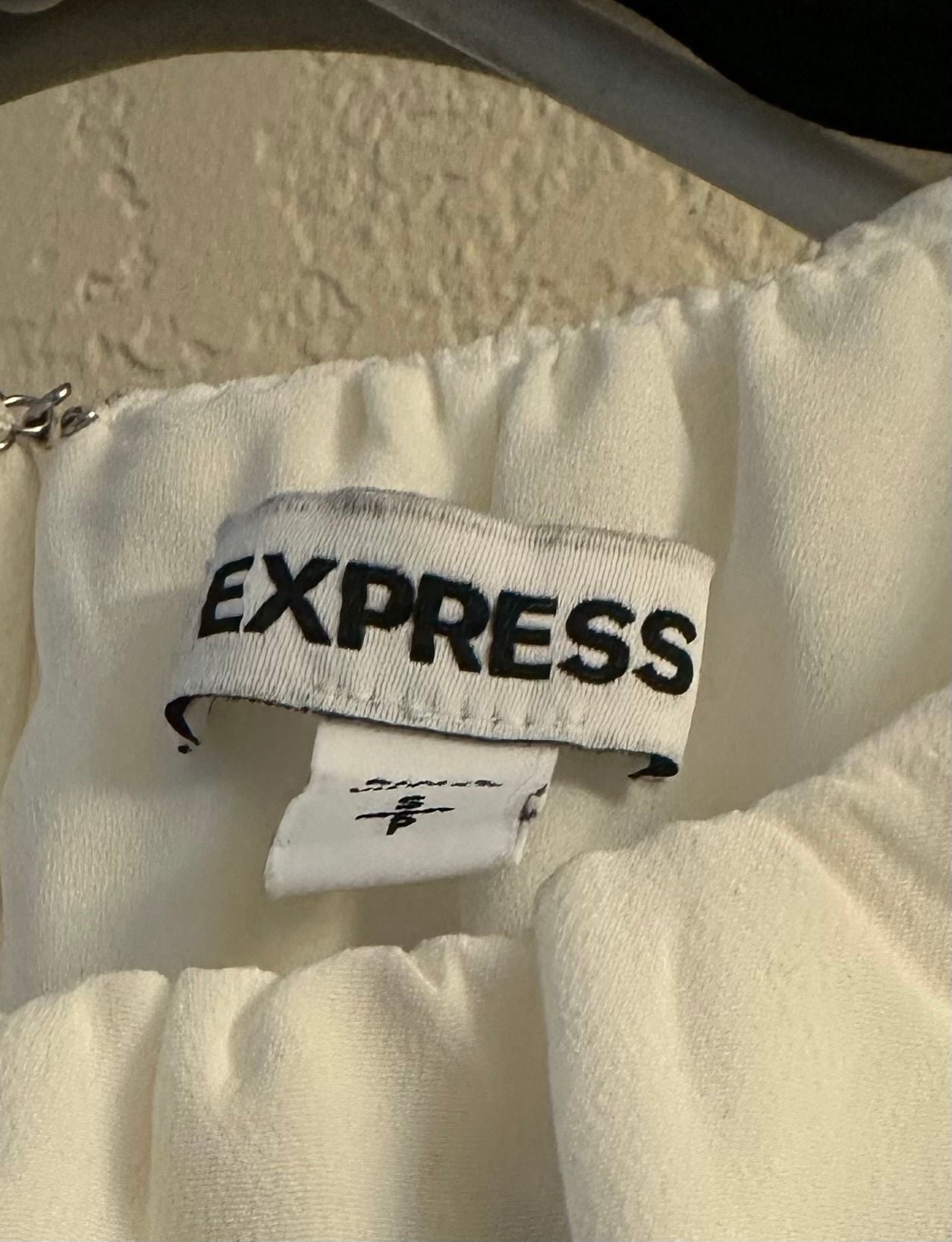 Express Off The Shoulder Top Size S White Blouse 2