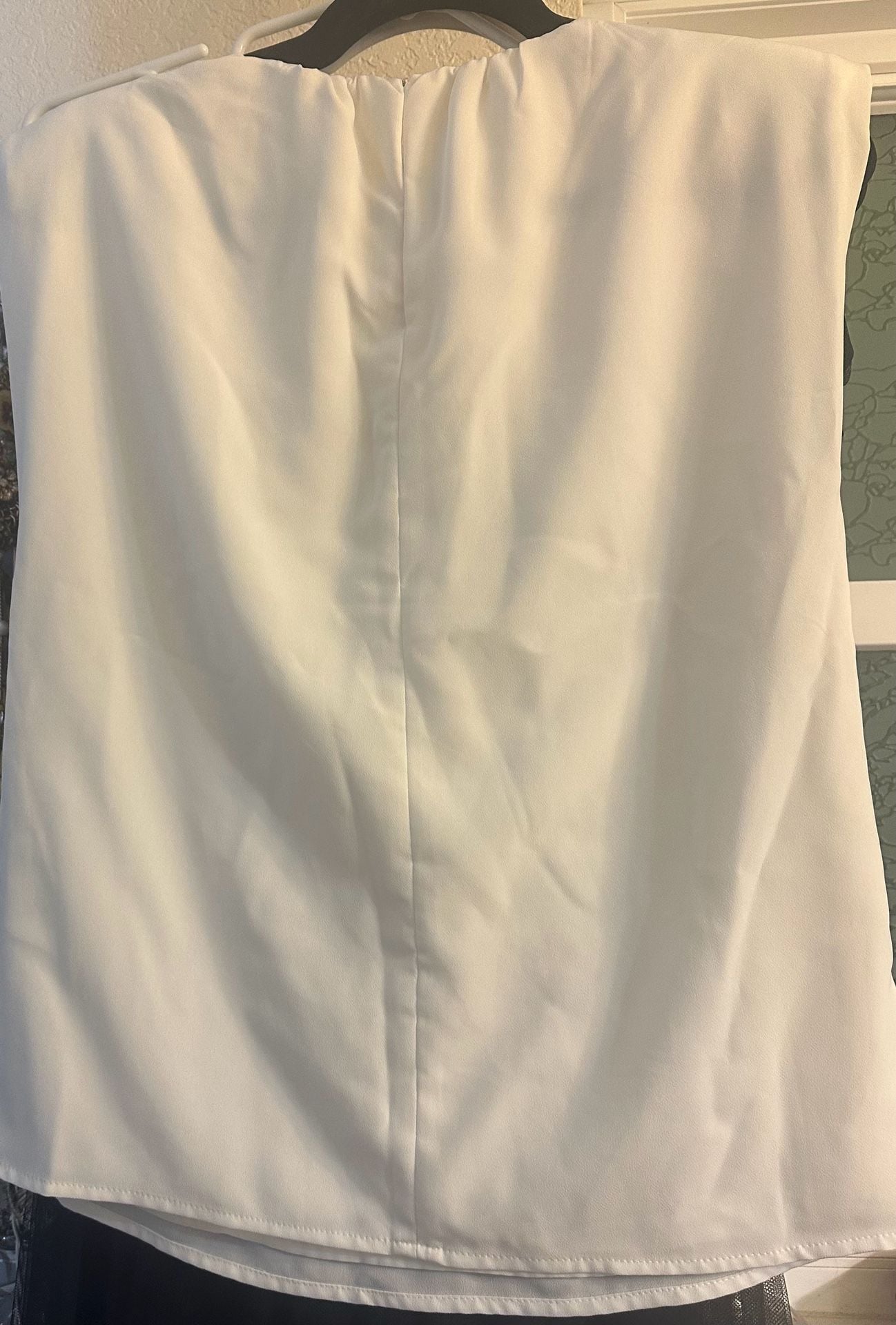 Express Off The Shoulder Top Size S White Blouse 3
