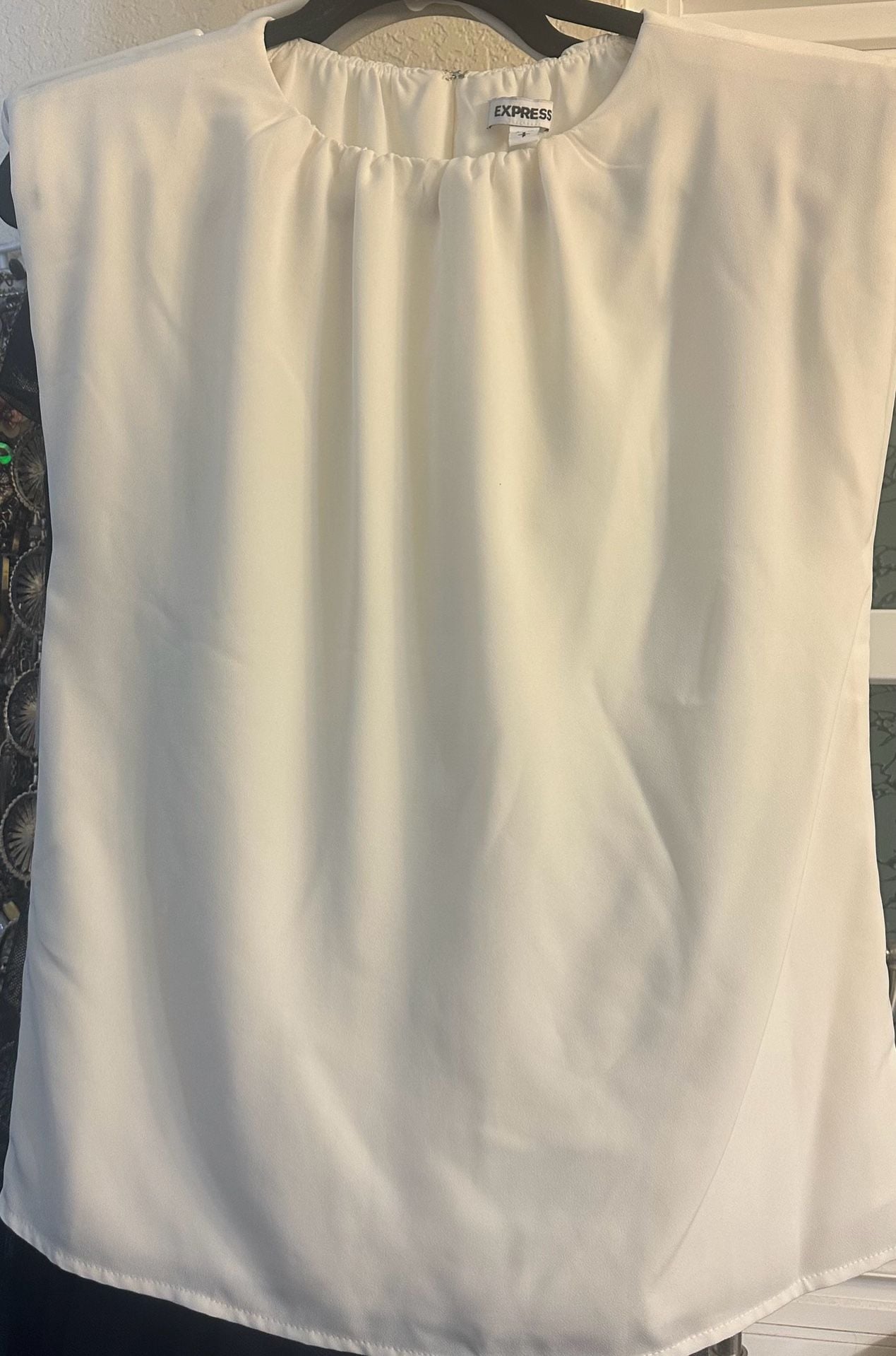 Express Off The Shoulder Top Size S White Blouse 4