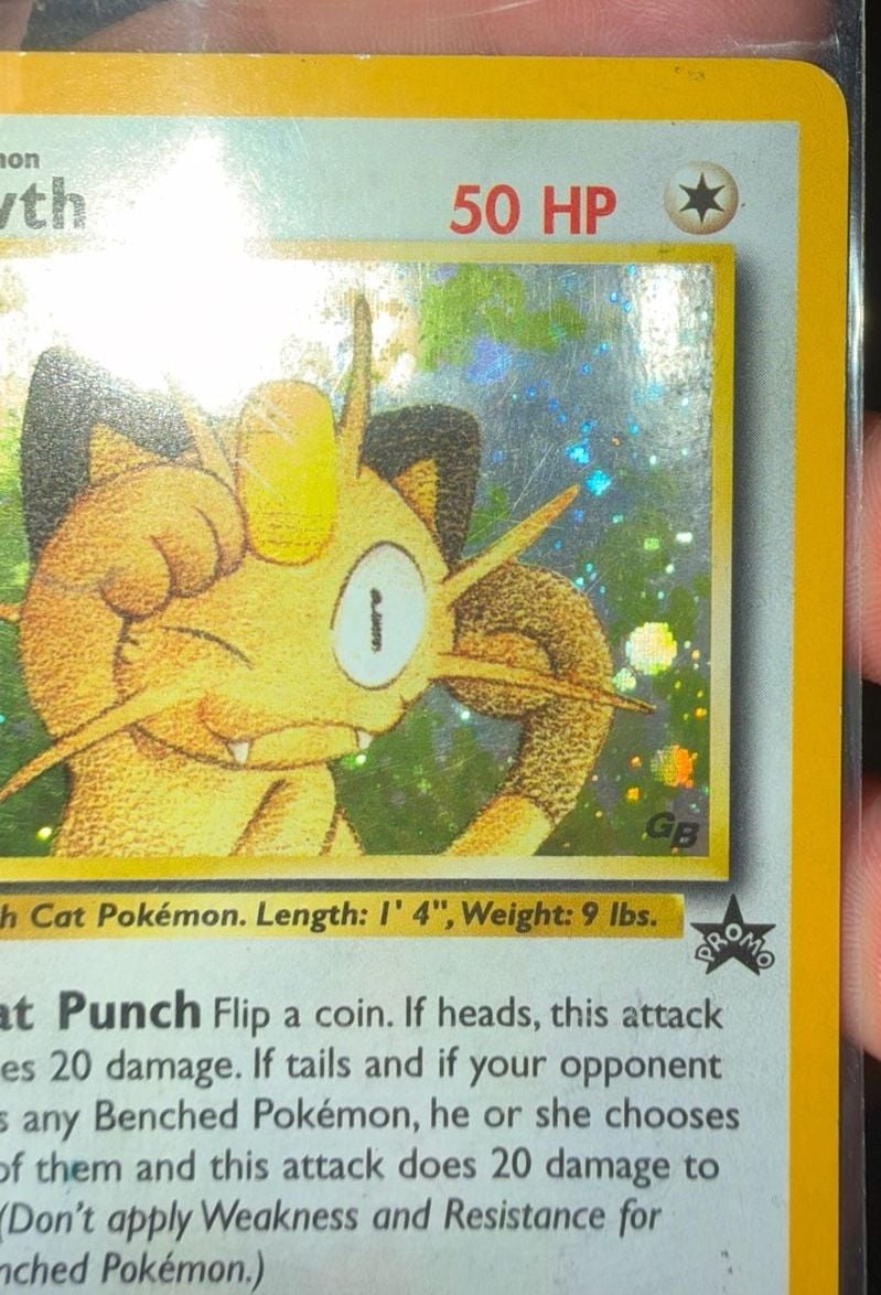 Pokemon Meowth Black Star Promo Holofoil Card #10 2