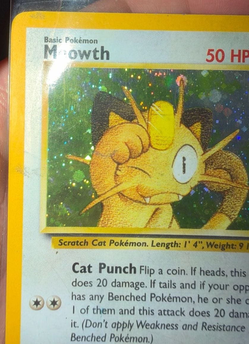 Pokemon Meowth Black Star Promo Holofoil Card #10 3