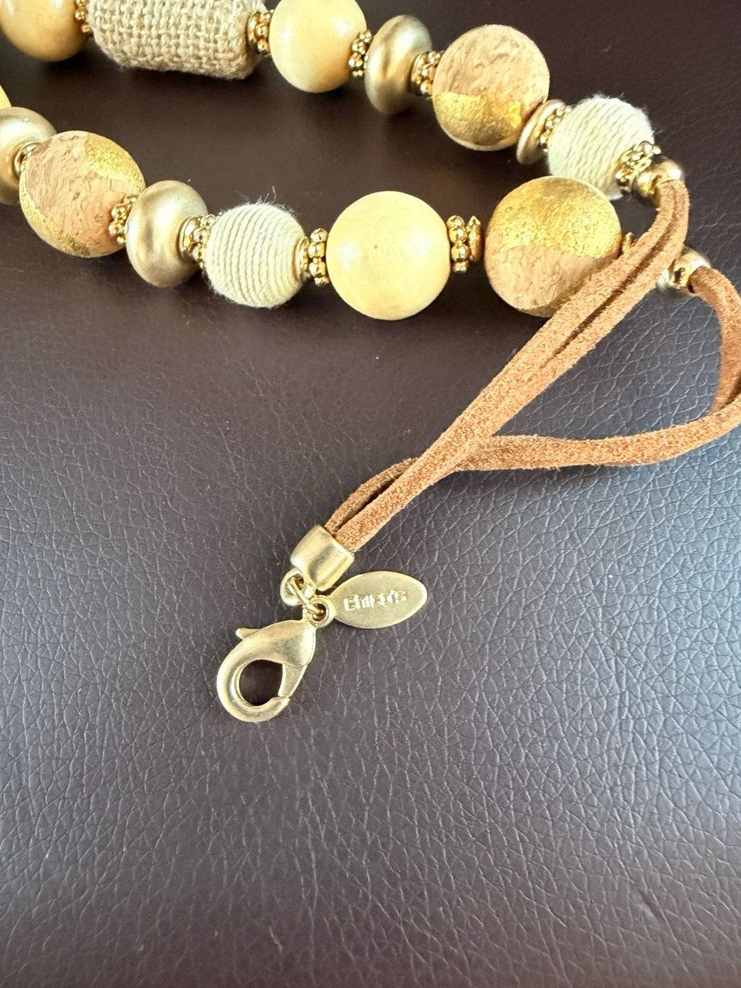 Vintage 70s Chico's African Style Necklace Natural Materials 3
