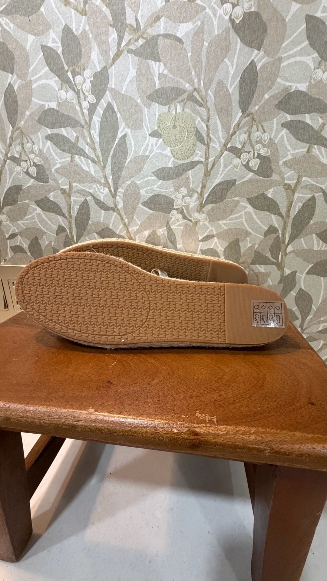 Michael Kors Lynn Metallic Leather Ballet Espadrille Silver 6