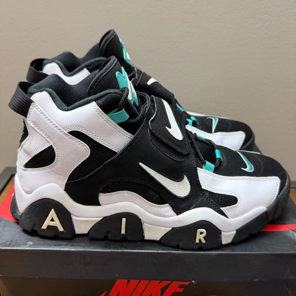 Nike Air Barrage Mid Cabana Black White Turquoise 
