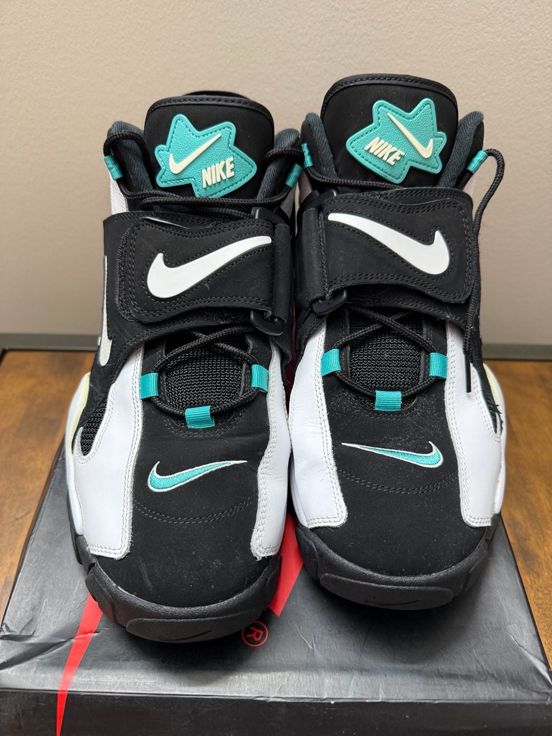 Nike Air Barrage Mid Cabana Black White Turquoise 3
