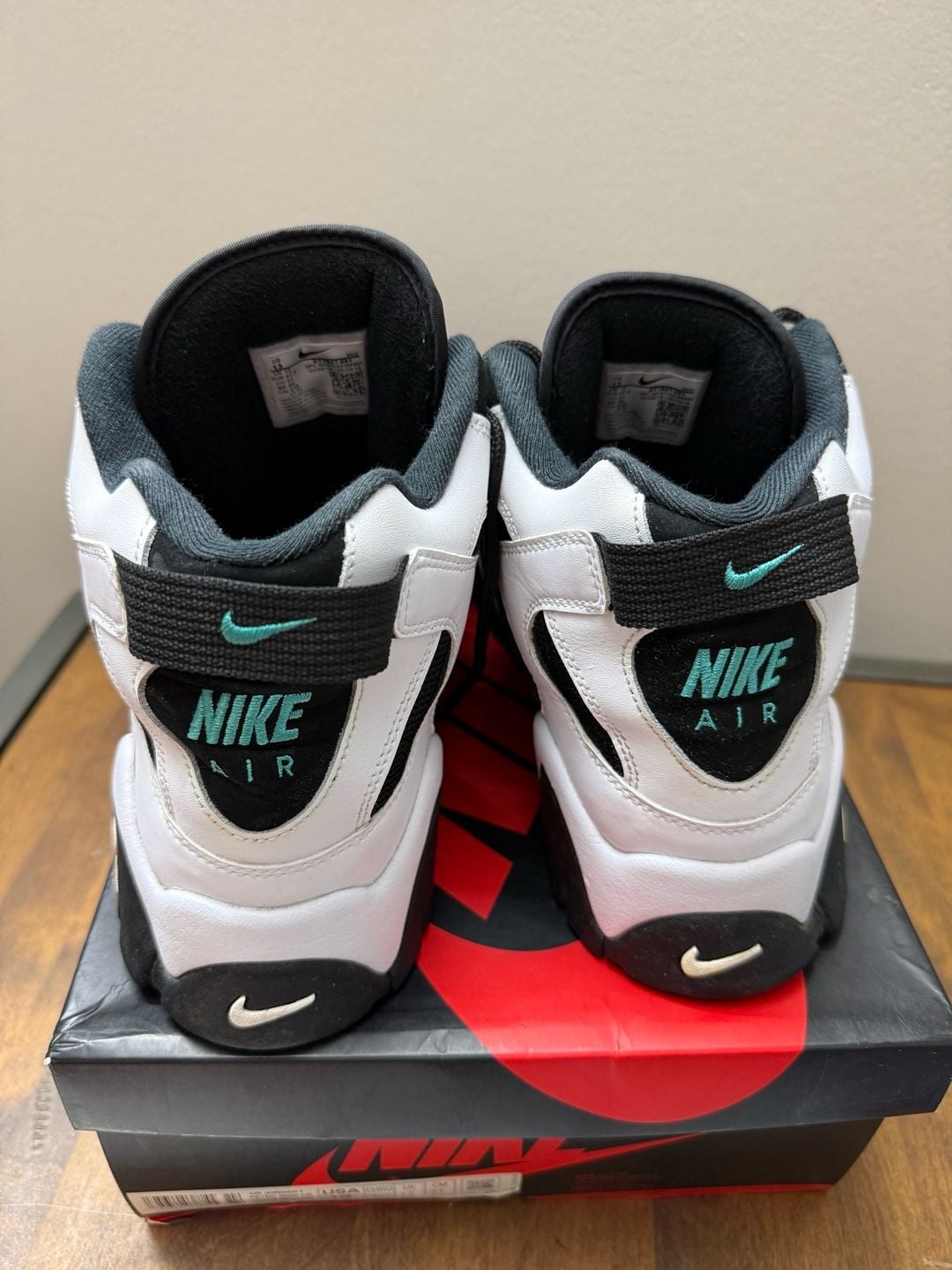 Nike Air Barrage Mid Cabana Black White Turquoise 5