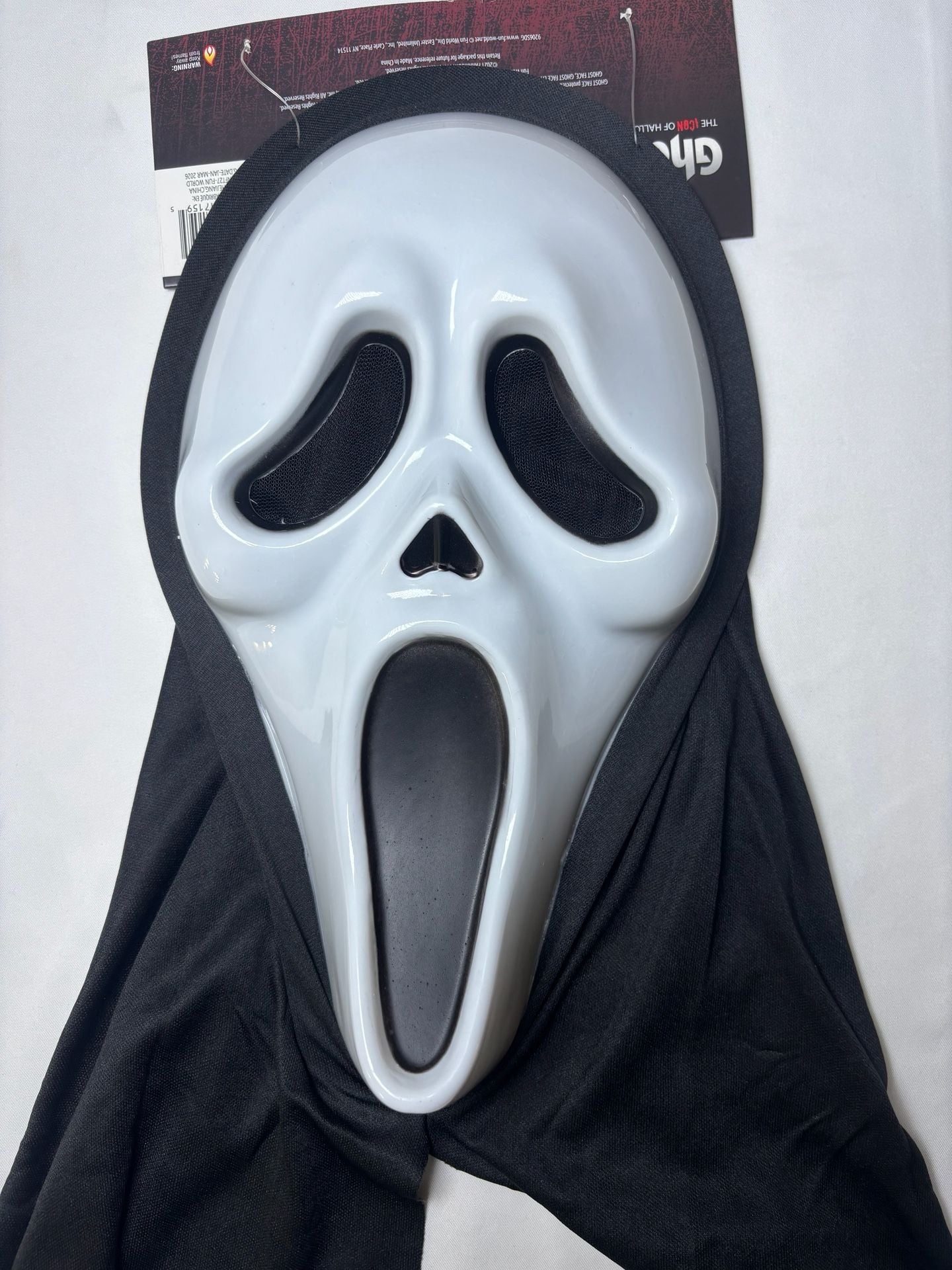 Scream Ghostface Mask Halloween Costume Horror Fun World 3