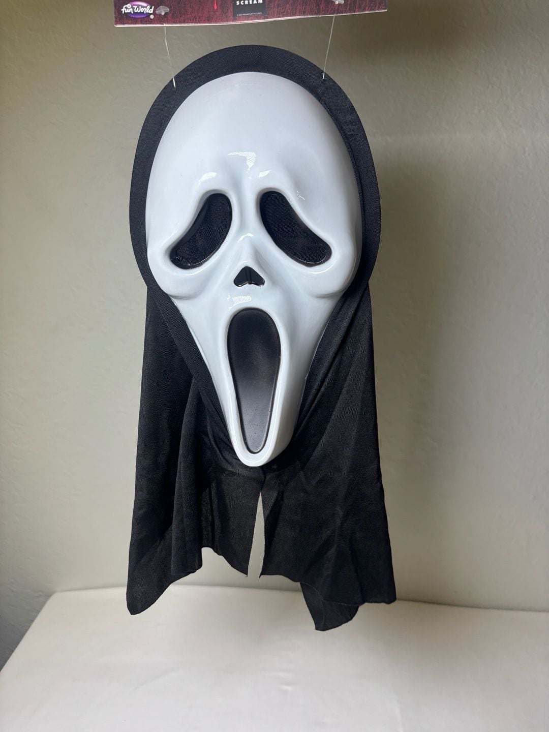 Scream Ghostface Mask Halloween Costume Horror Fun World 4