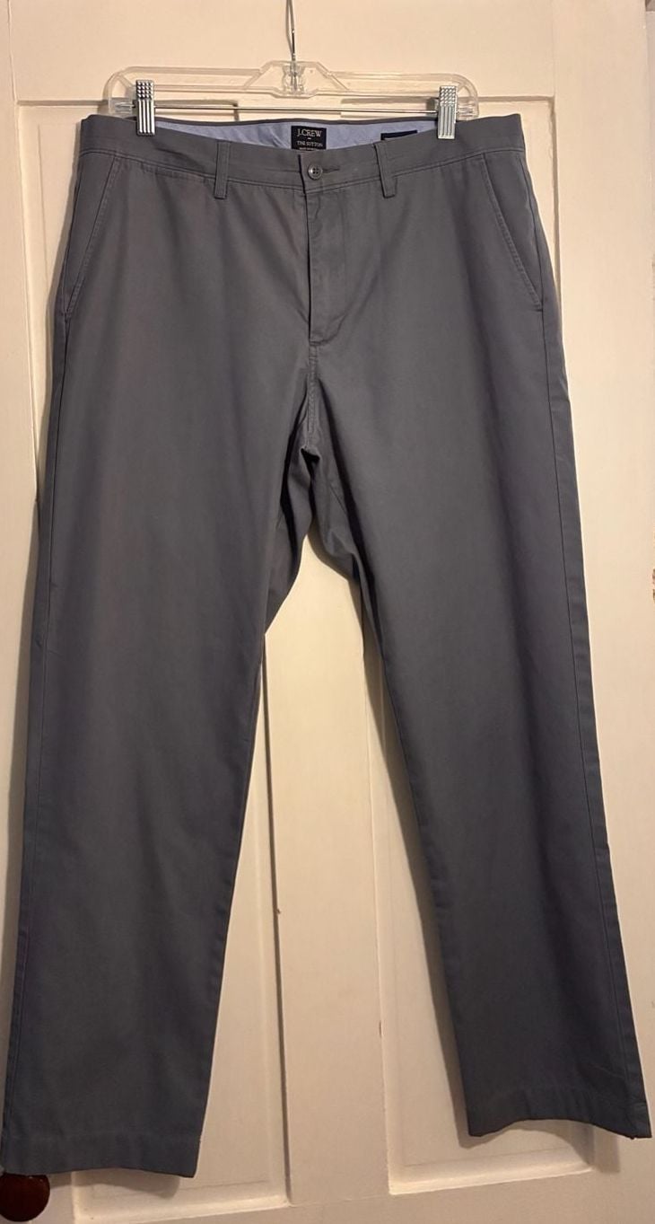 J.Crew The Sutton Summerweight Chino Pants 34x30 Gray 2