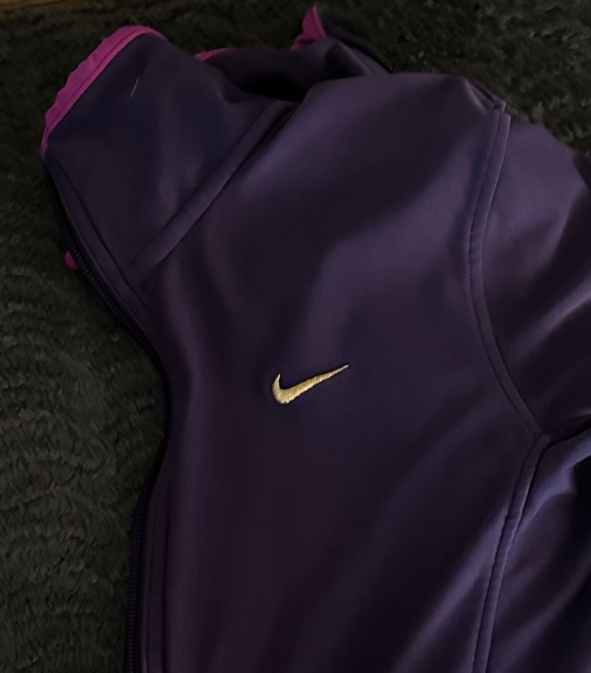 Nike Dri-FIT Full-Zip Jacket Purple Pink Women's Medium 2