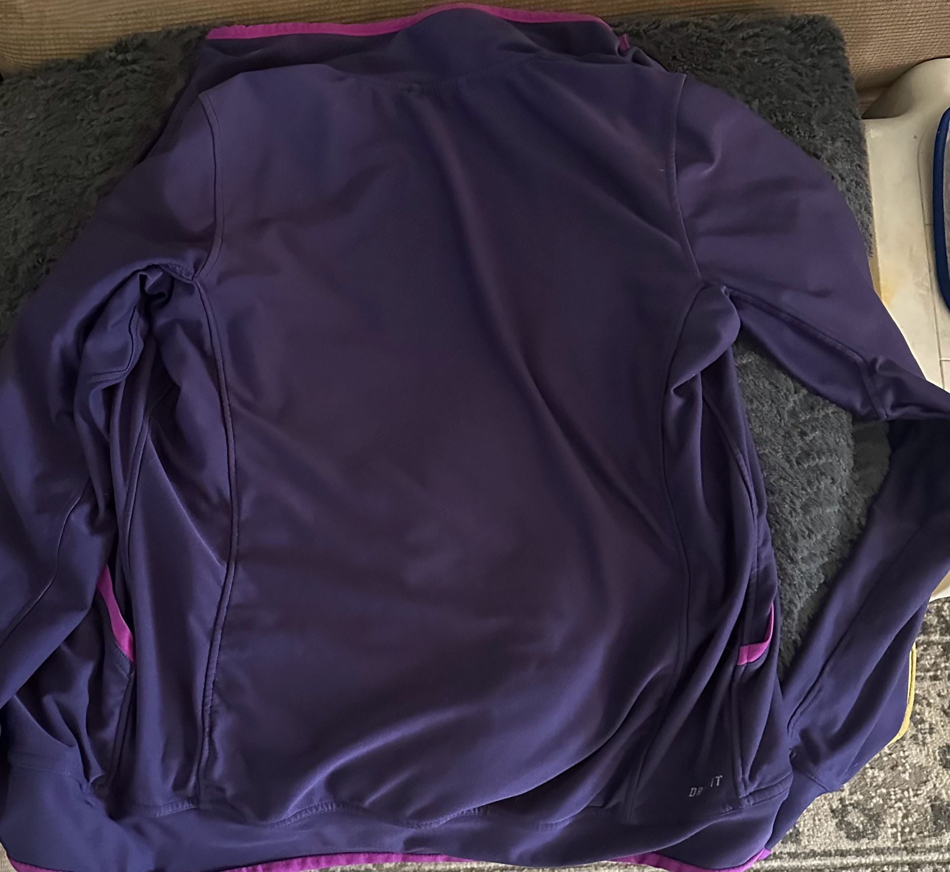 Nike Dri-FIT Full-Zip Jacket Purple Pink Women's Medium 3