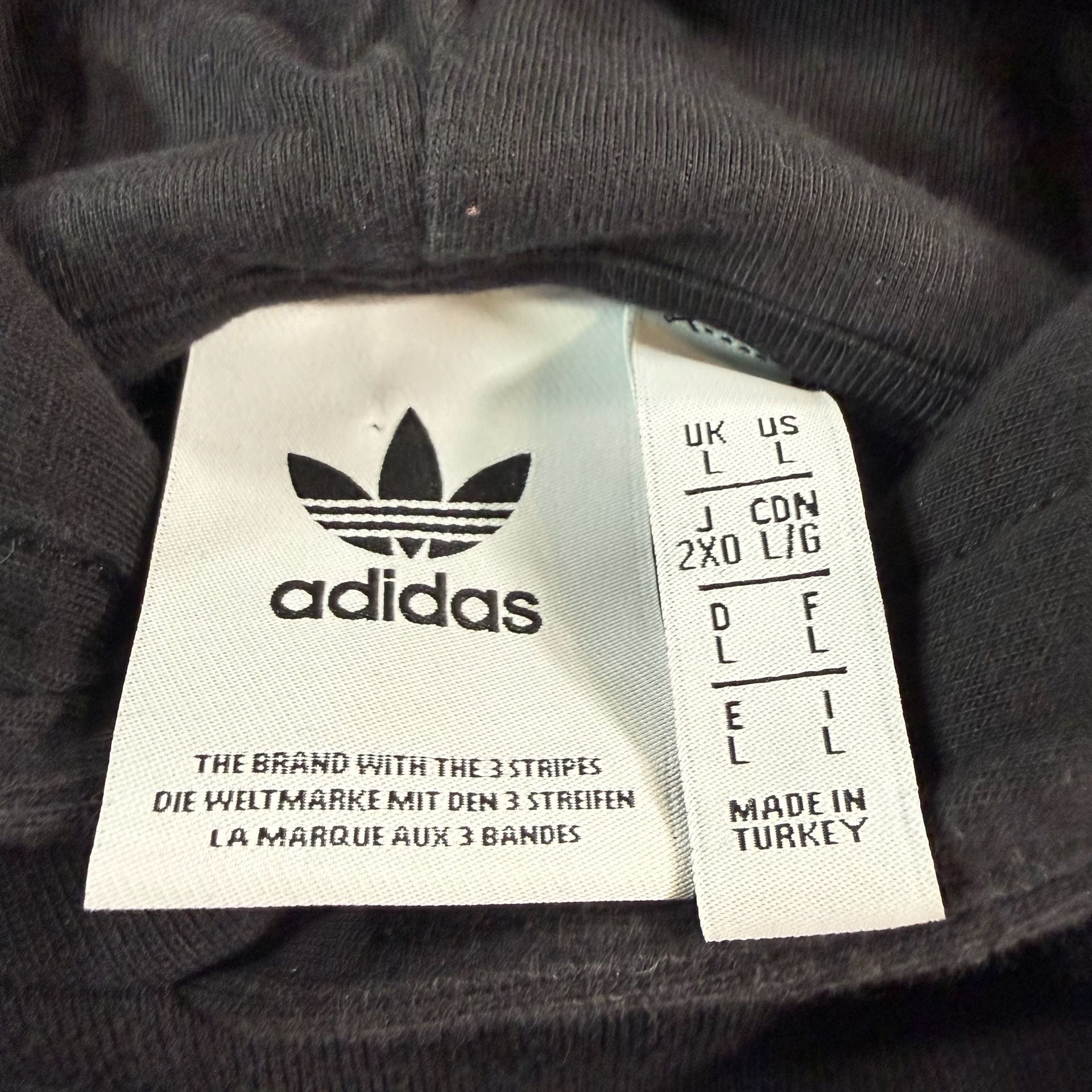 Adidas Originals Triple Action Black Graphic Pullover Hoodie Men’s Large 7