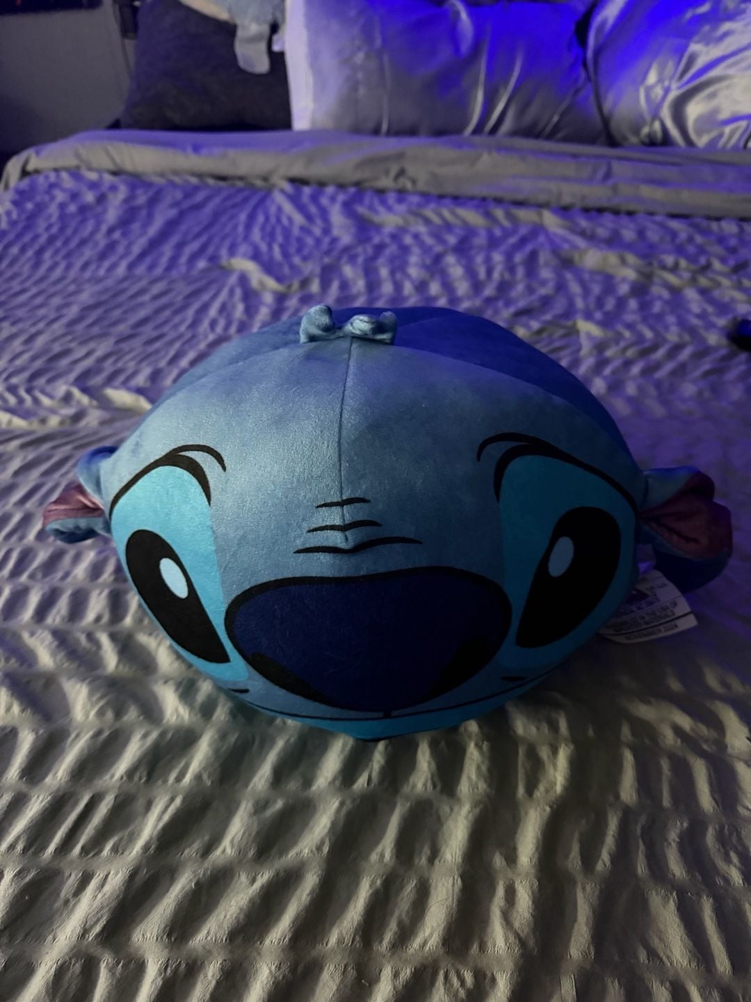 Disney Stitch Plush Pillow Blue 2024 1