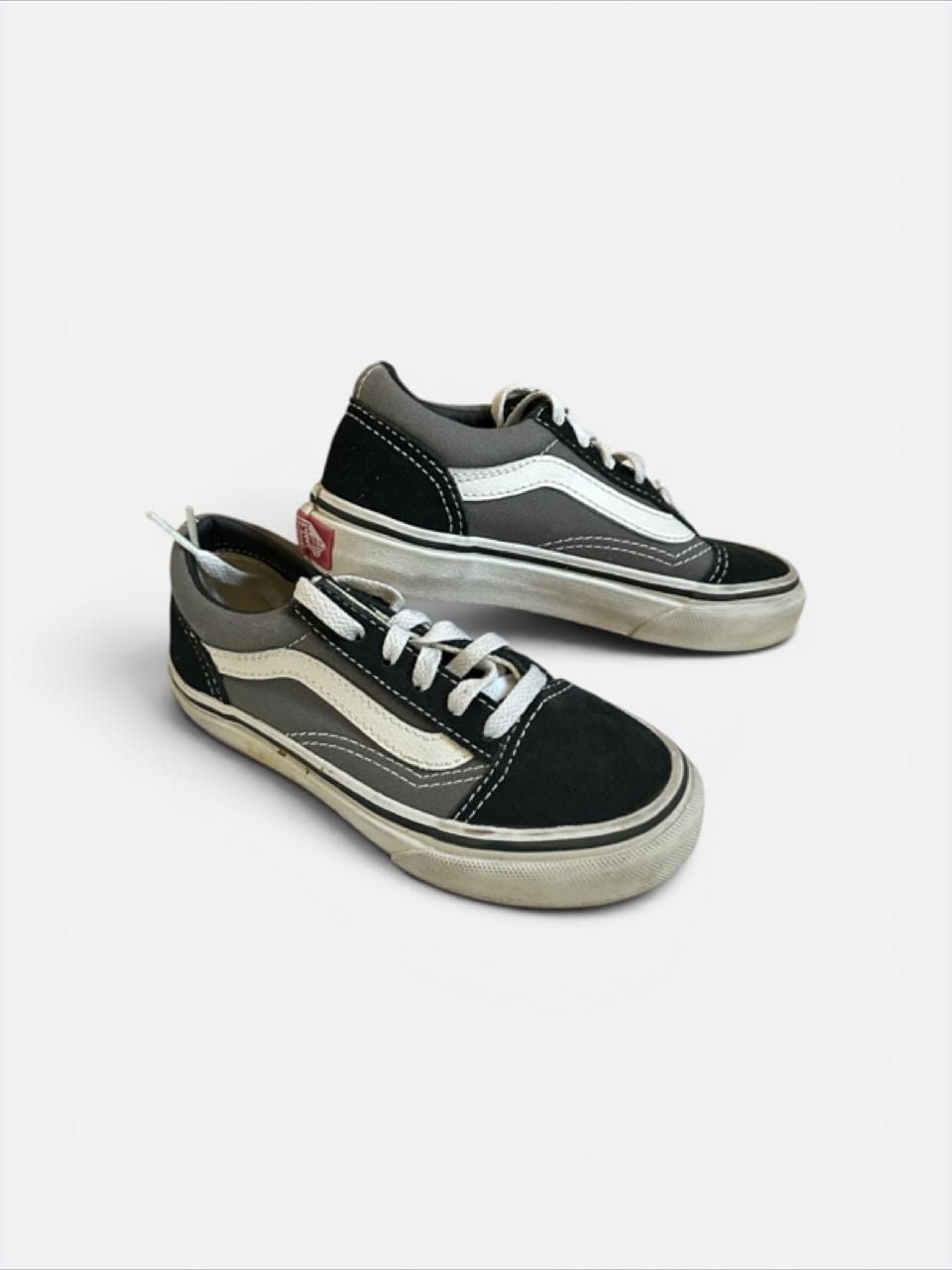 Vans Old Skool Black and Gray Sneakers Size 11 kids 2