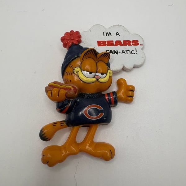 Garfield Chicago Bears Fan-Atic Vintage Pin