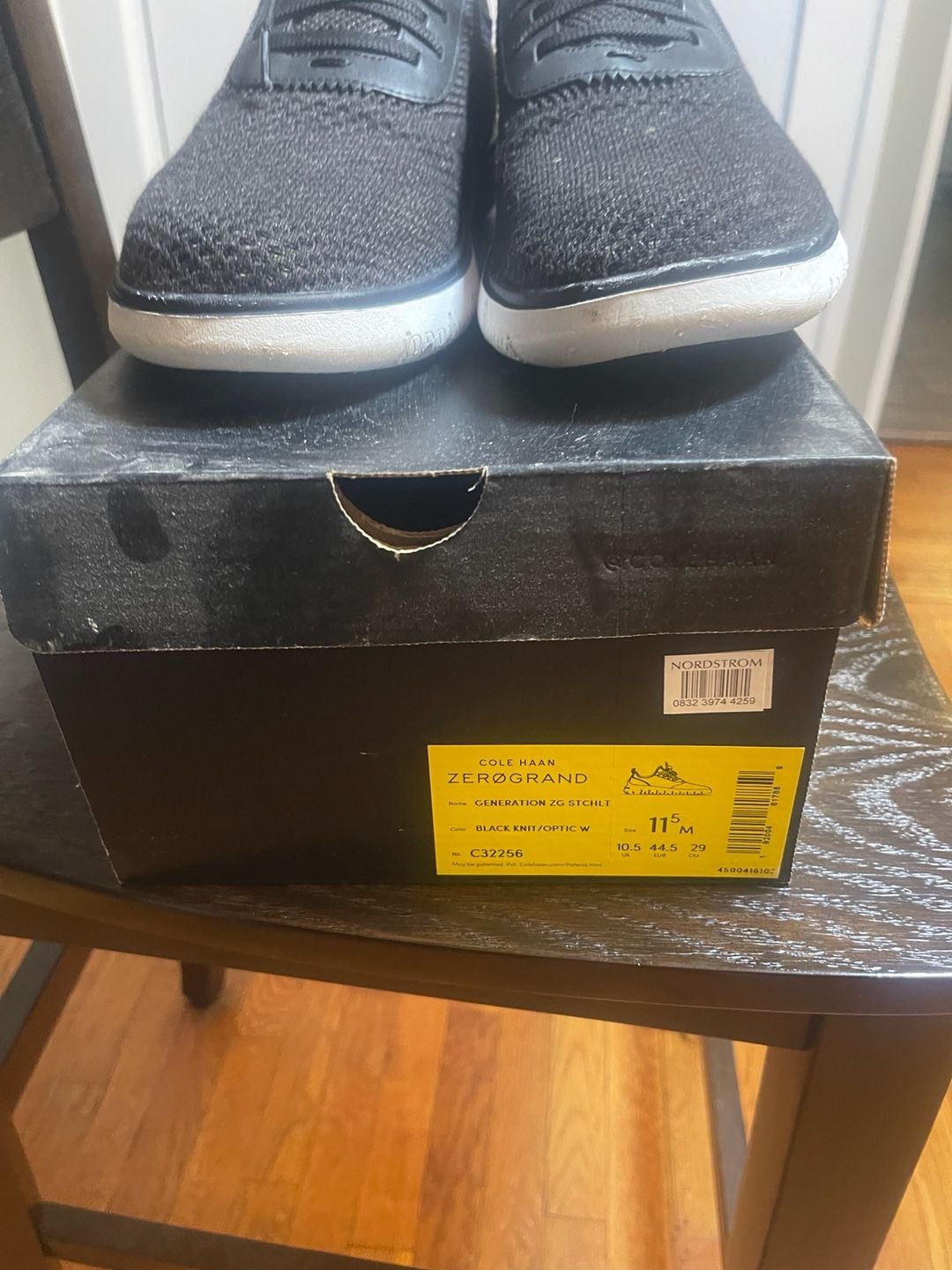 Cole Haan Zerogrand Stitchlite Size 11.5M Black Knit Sneakers 2