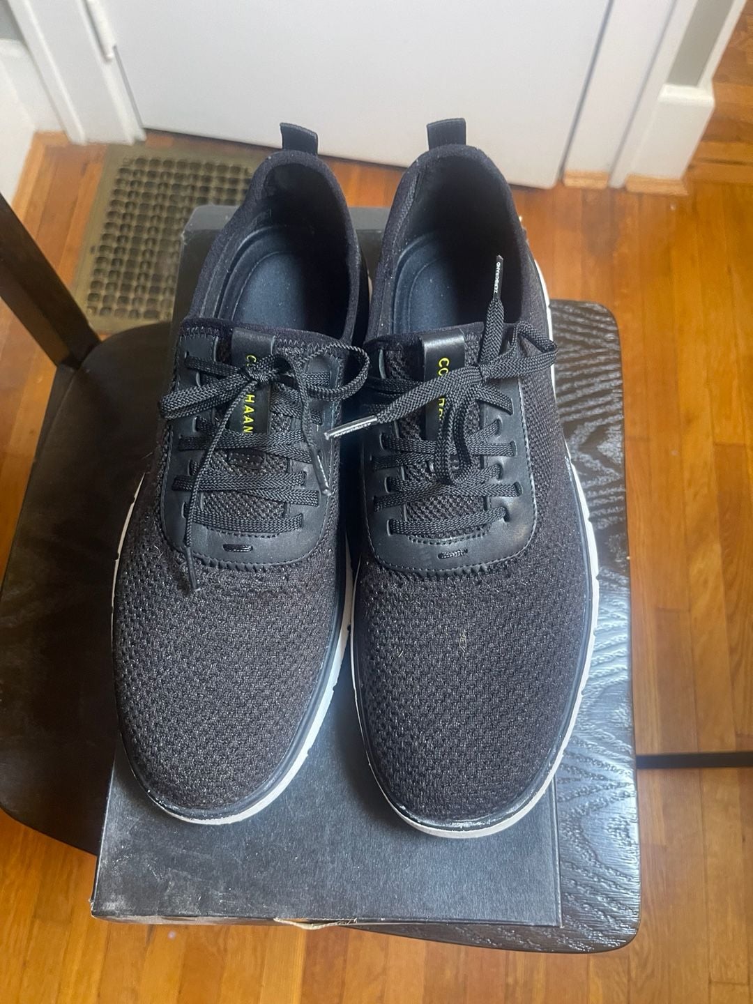 Cole Haan Zerogrand Stitchlite Size 11.5M Black Knit Sneakers 3