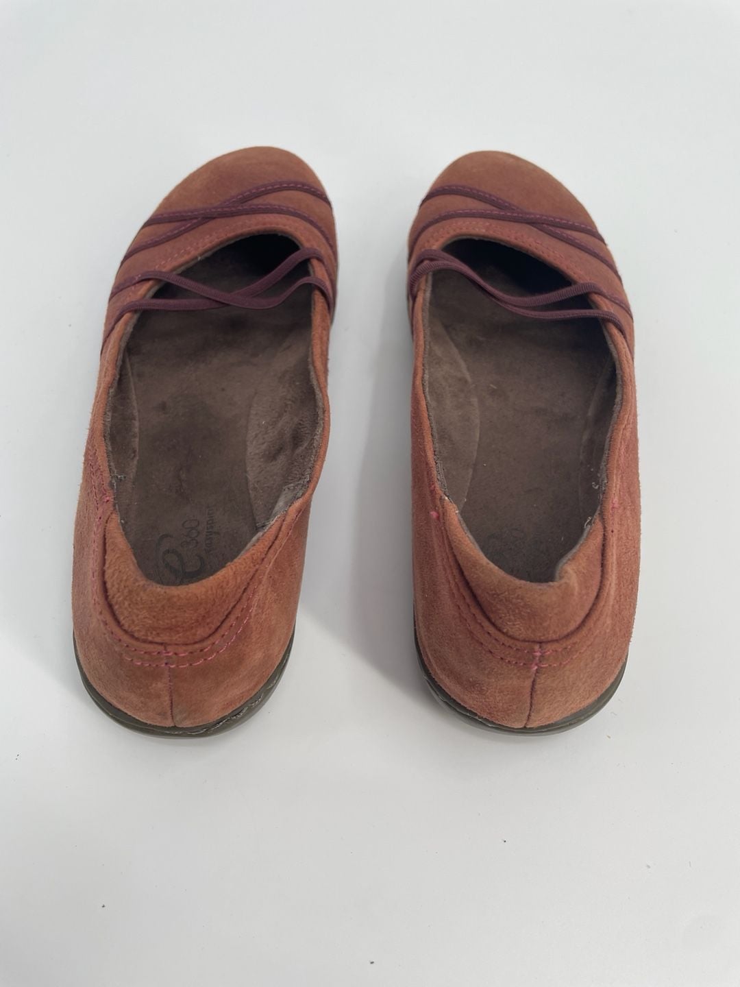 Easy Spirit E360 Suede Ballet Flats Brown 5