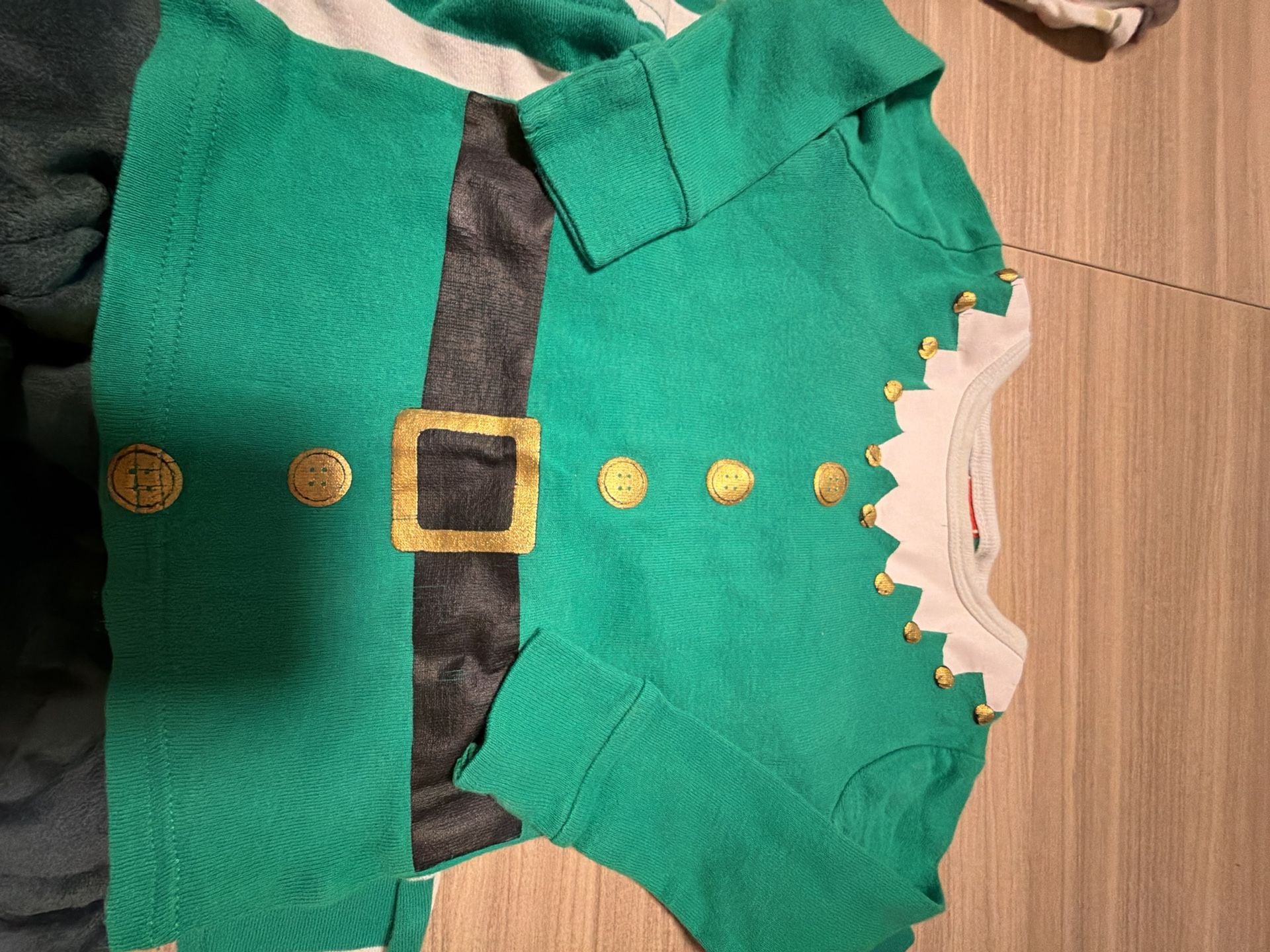 Toddler Baby Elf Christmas Holiday Winter 2 Piece Set Pajama Costume Target 6