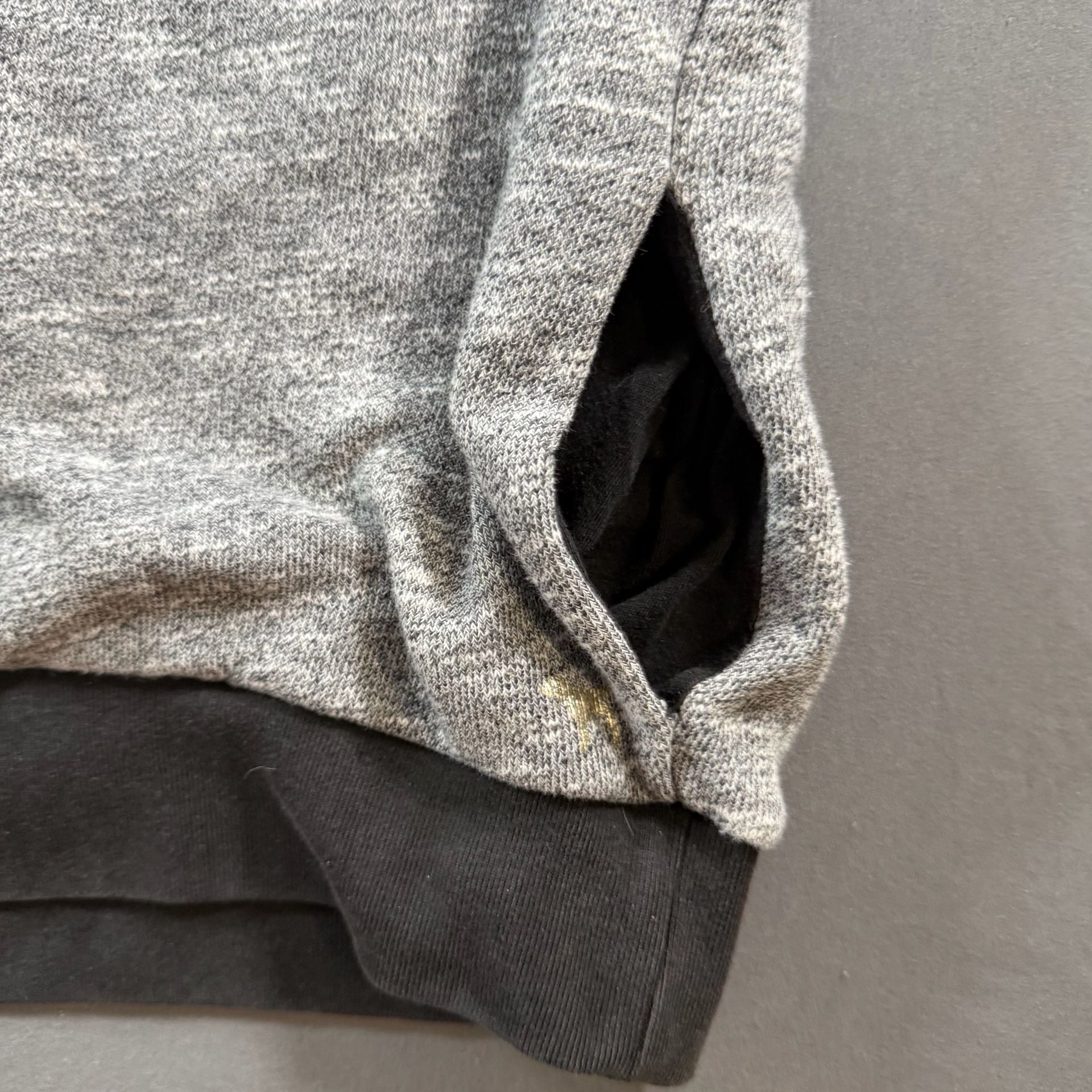 Victoria’s Secret PINK Varsity Crewneck Sweatshirt Gray Black Small 7