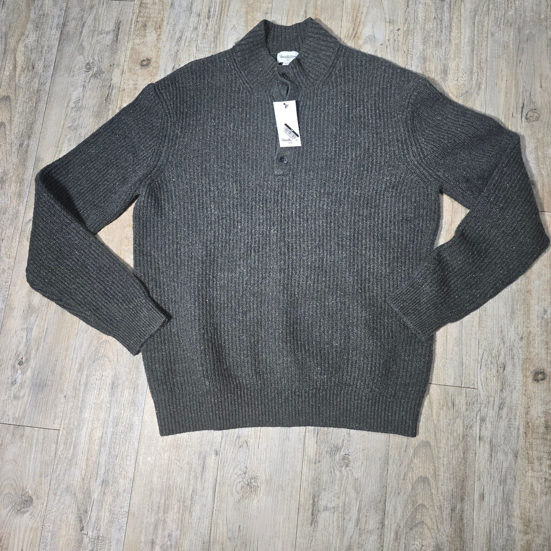 Goodfellow & Co Mock Neck Button Sweater 2