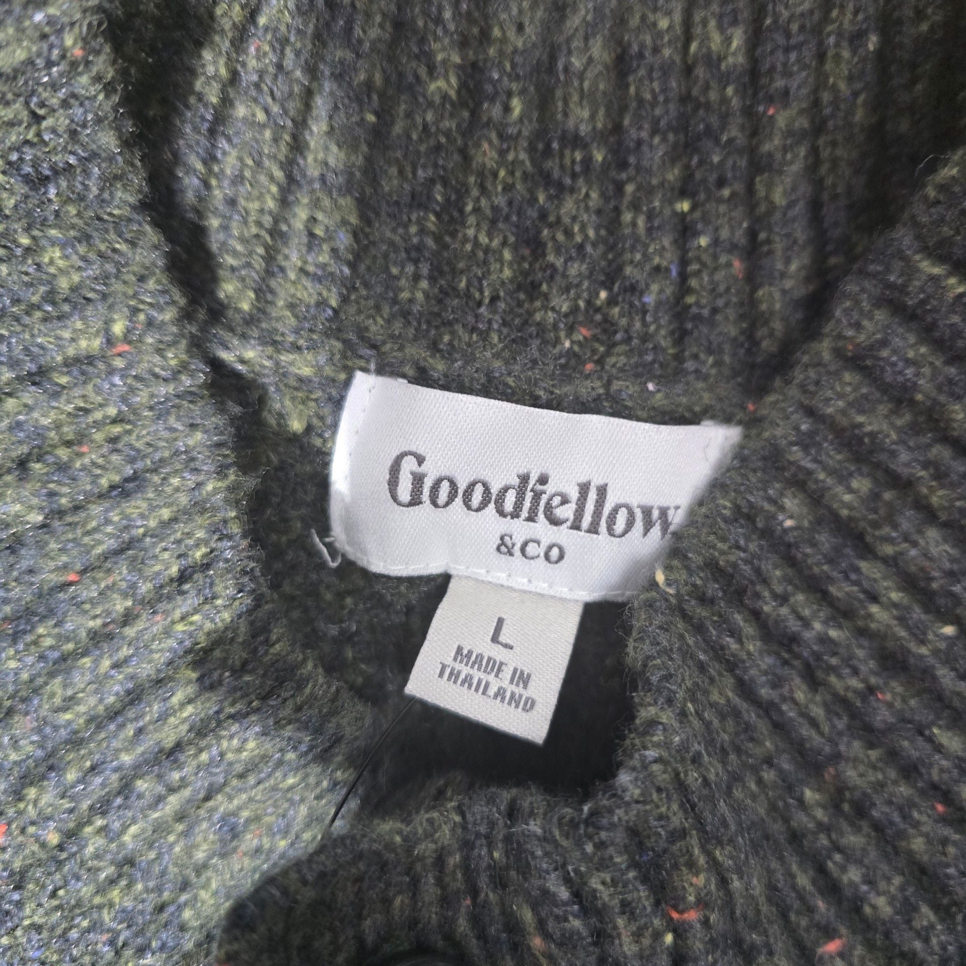 Goodfellow & Co Mock Neck Button Sweater 3
