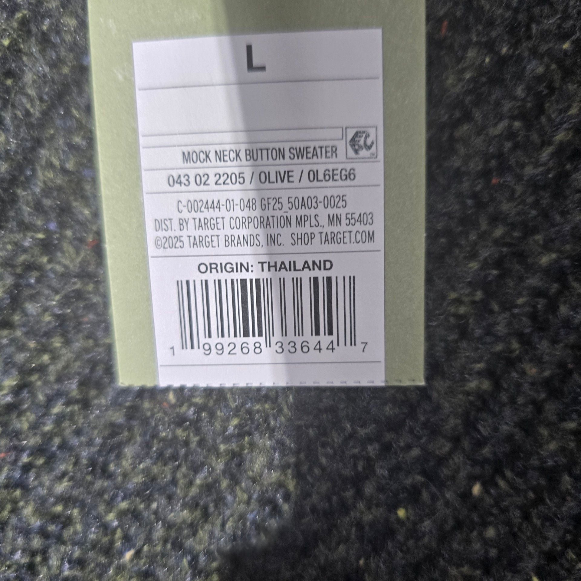 Goodfellow & Co Mock Neck Button Sweater 4