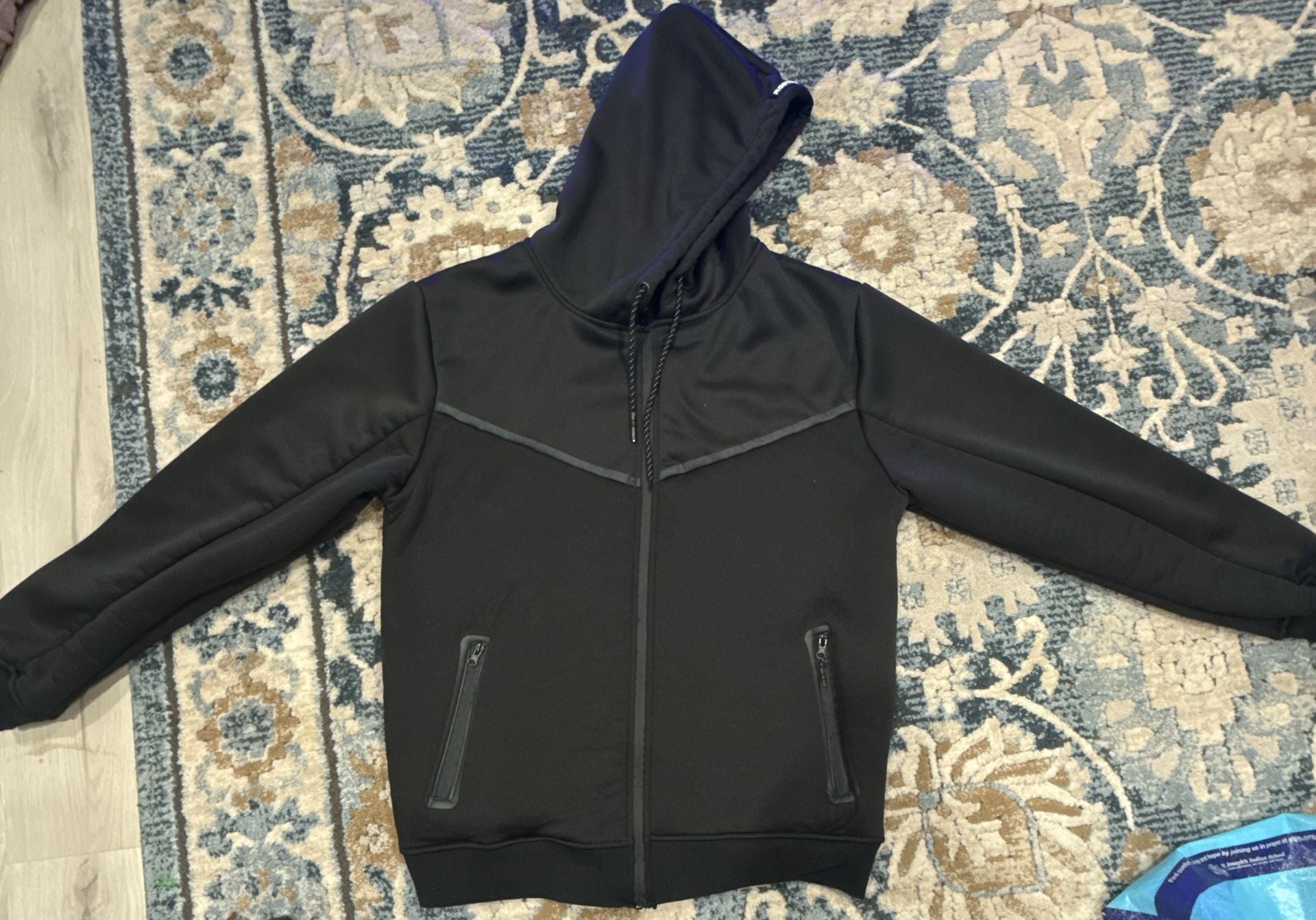RGSTR Men's Tech Fleece Full-Zip Hoodie Black XL 2